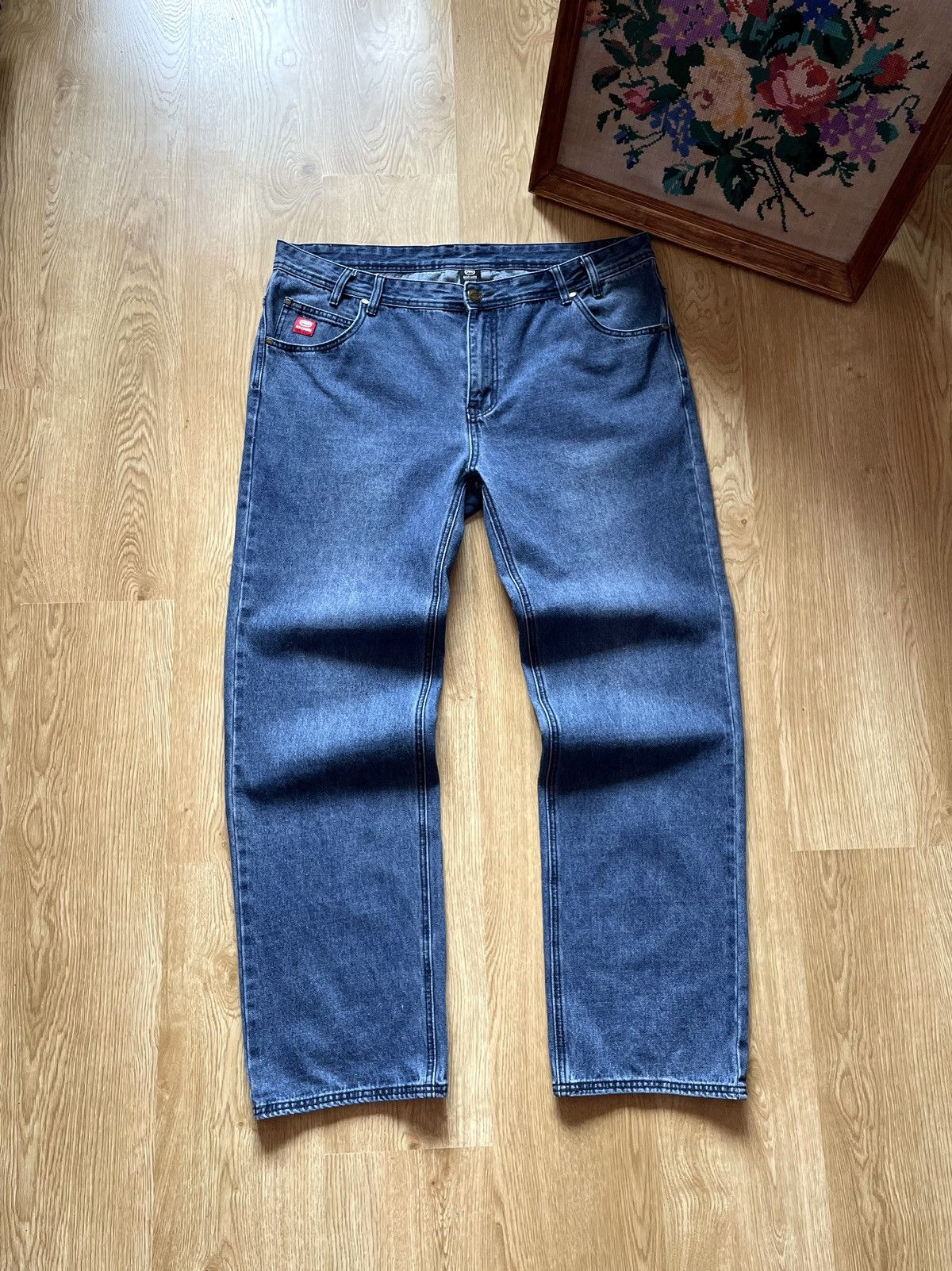 Ecko Unltd. Y2K Vintage Ecko Unltd Embroidered Baggy Denim Jeans Size US 36 / EU 52 - 3 Thumbnail