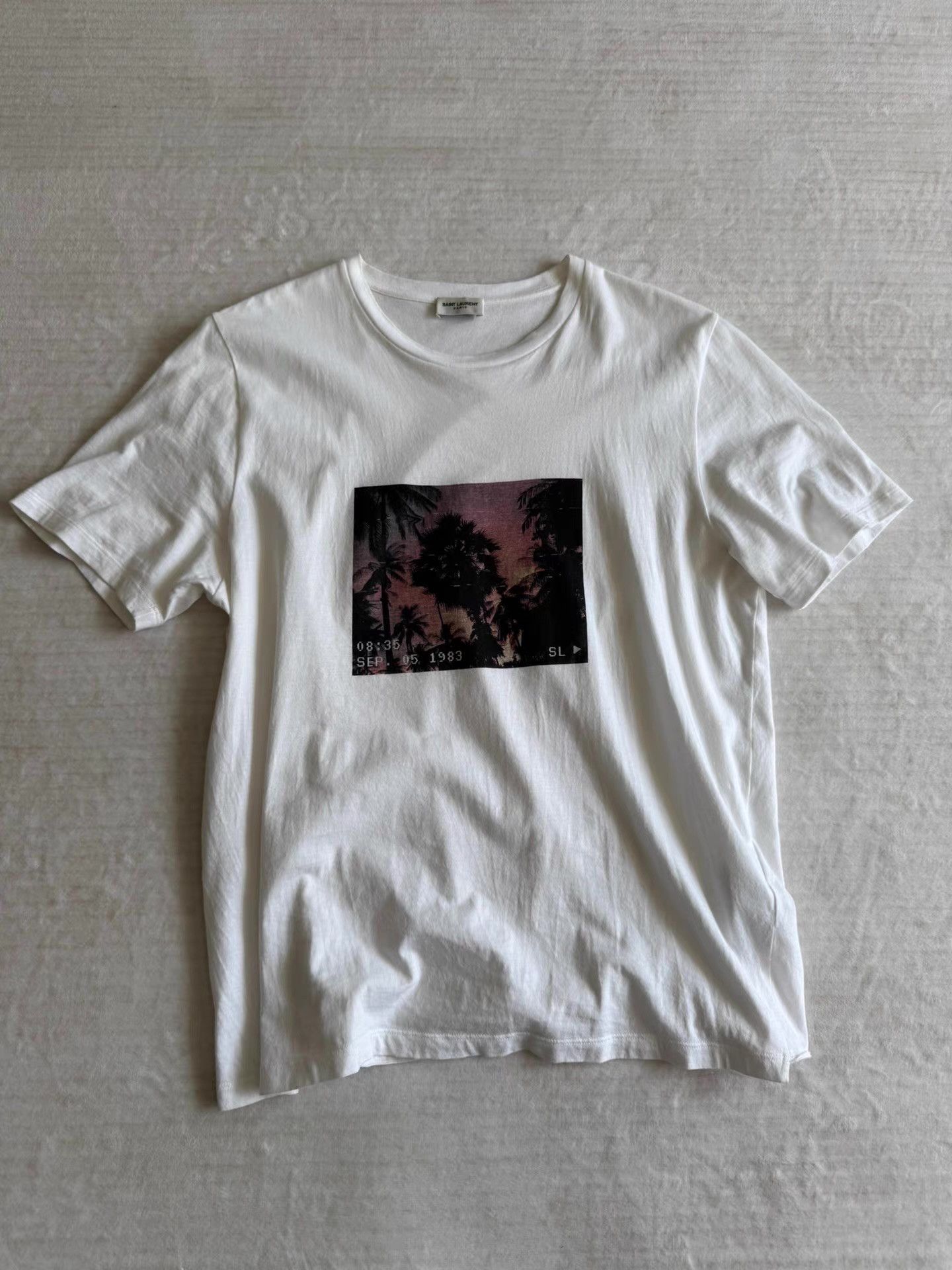 Saint Laurent Paris Saint Laurent Coconut Tree Beach Print T-shirt Ｑ23 Size US M / EU 48-50 / 2 - 1 Thumbnail