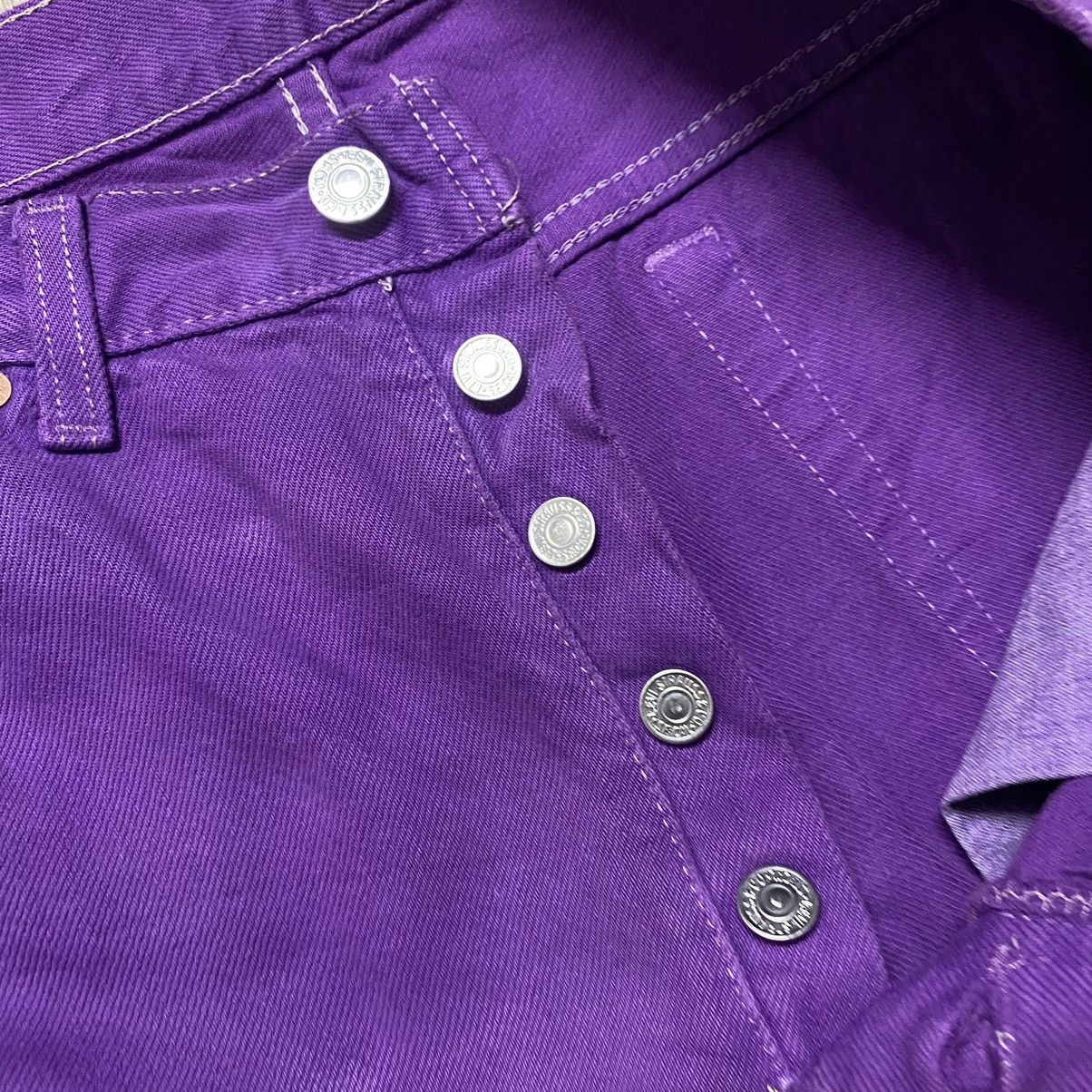 Levi's Vintage 90s Levis 501 Purple Denim Jeans Size US 29 - 18 Thumbnail