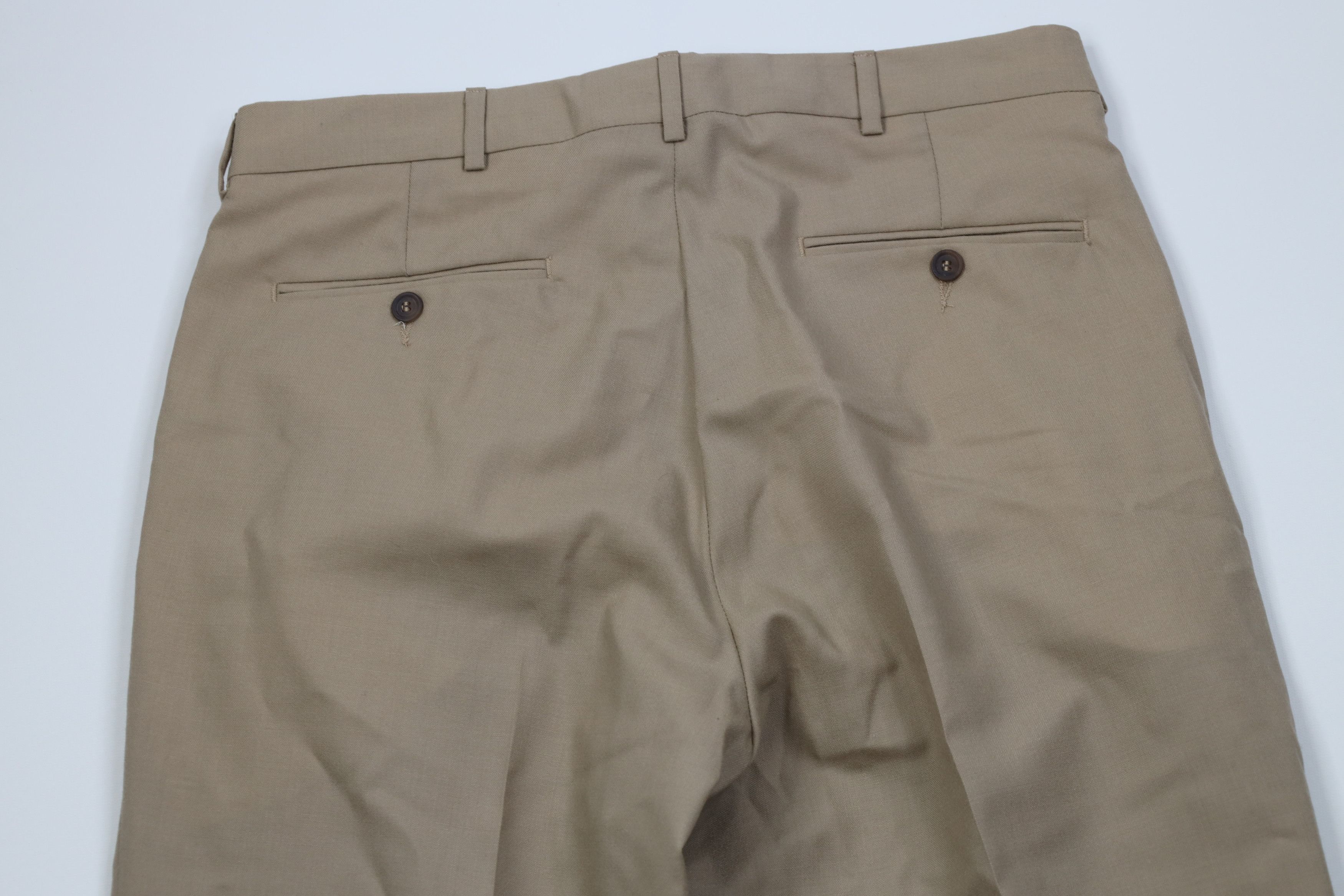 Vintage Vintage 90s Streetwear Wool Pleated Wide Leg Chino Pants Size US 34 / EU 50 - 12 Thumbnail