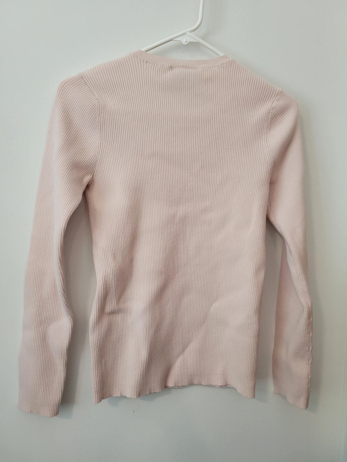 Other Ralph Lauren Light Pink Ribbed V-Neck Sweater Medium Size M / US 6-8 / IT 42-44 - 2 Thumbnail
