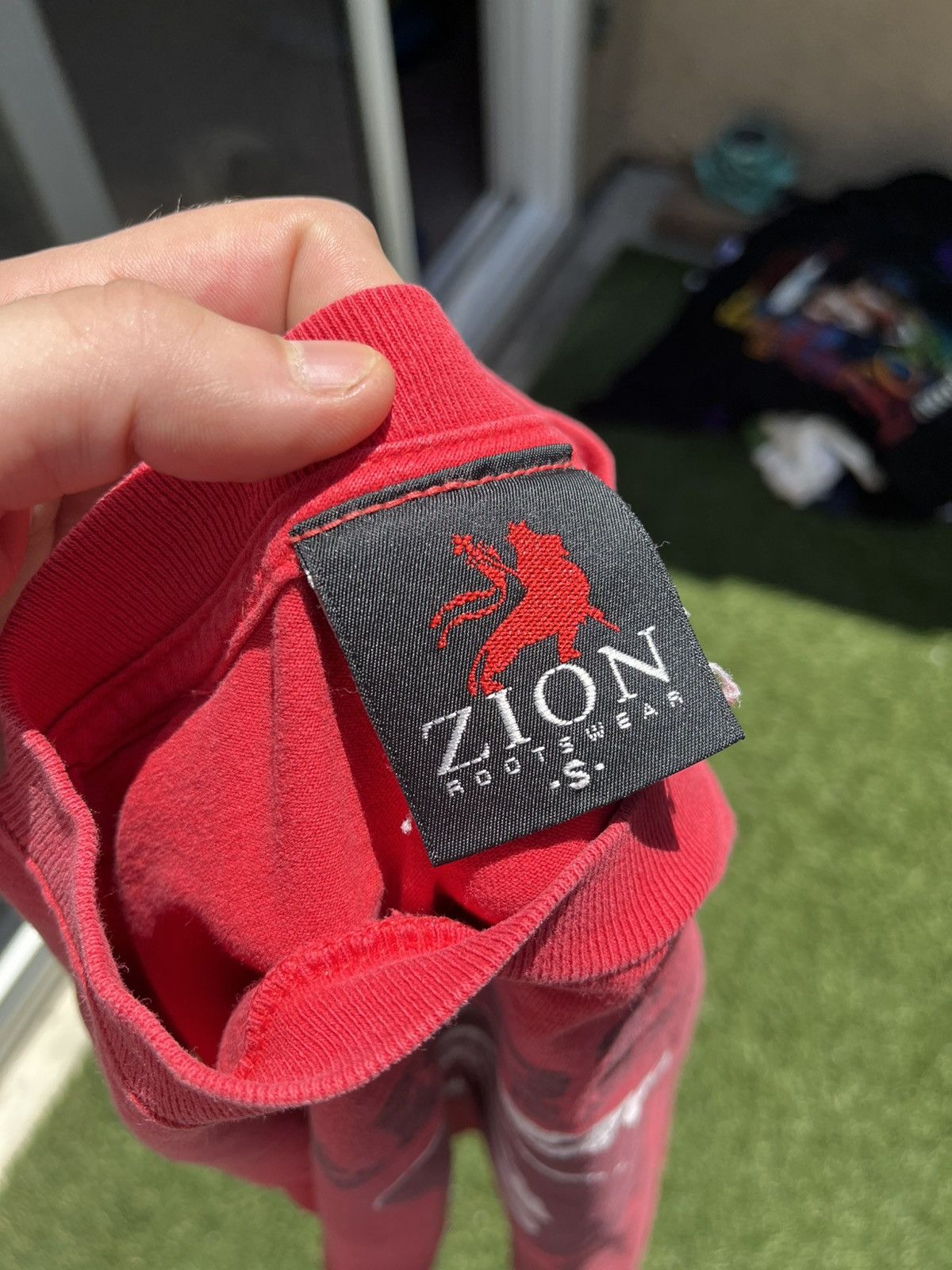 Vintage × Zion Rootswear VTG 00’s Bob Marley Zion Rootswear Red Tee Size US S / EU 44-46 / 1 - 5 Thumbnail