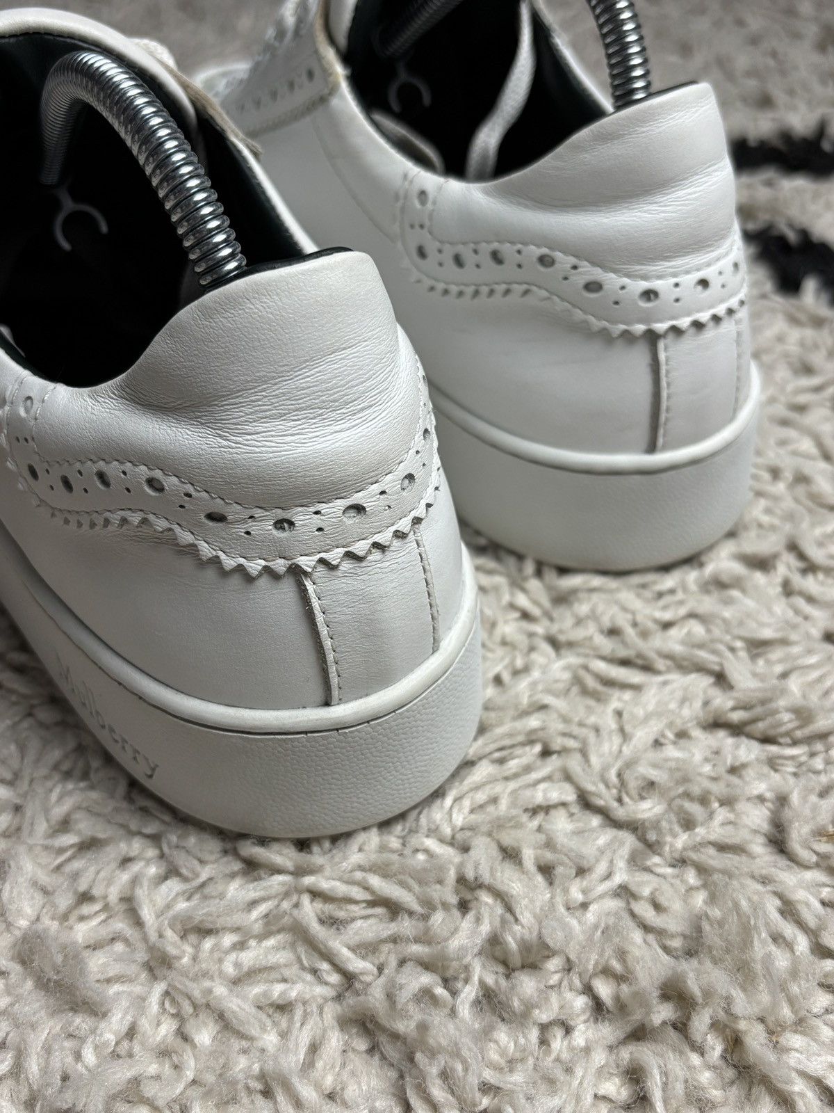 Mulberry Mulberry White Leather Low Top Sneakers Trainers Size US 6 / IT 36 - 7 Thumbnail