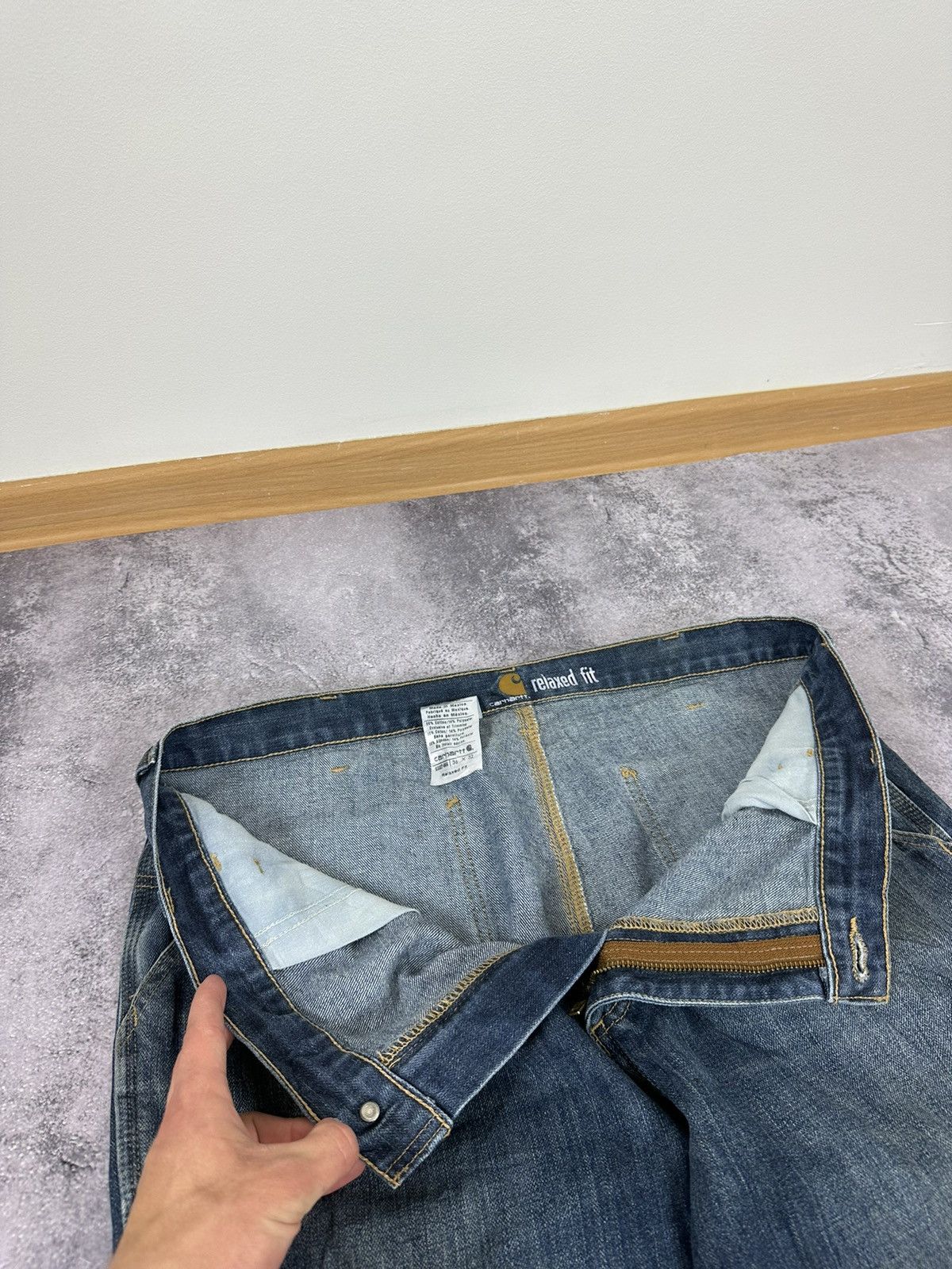 Carhartt Vintage Carhartt Denim Carpenter Cargo Hype USA Work Pants Size US 36 / EU 52 - 17 Thumbnail