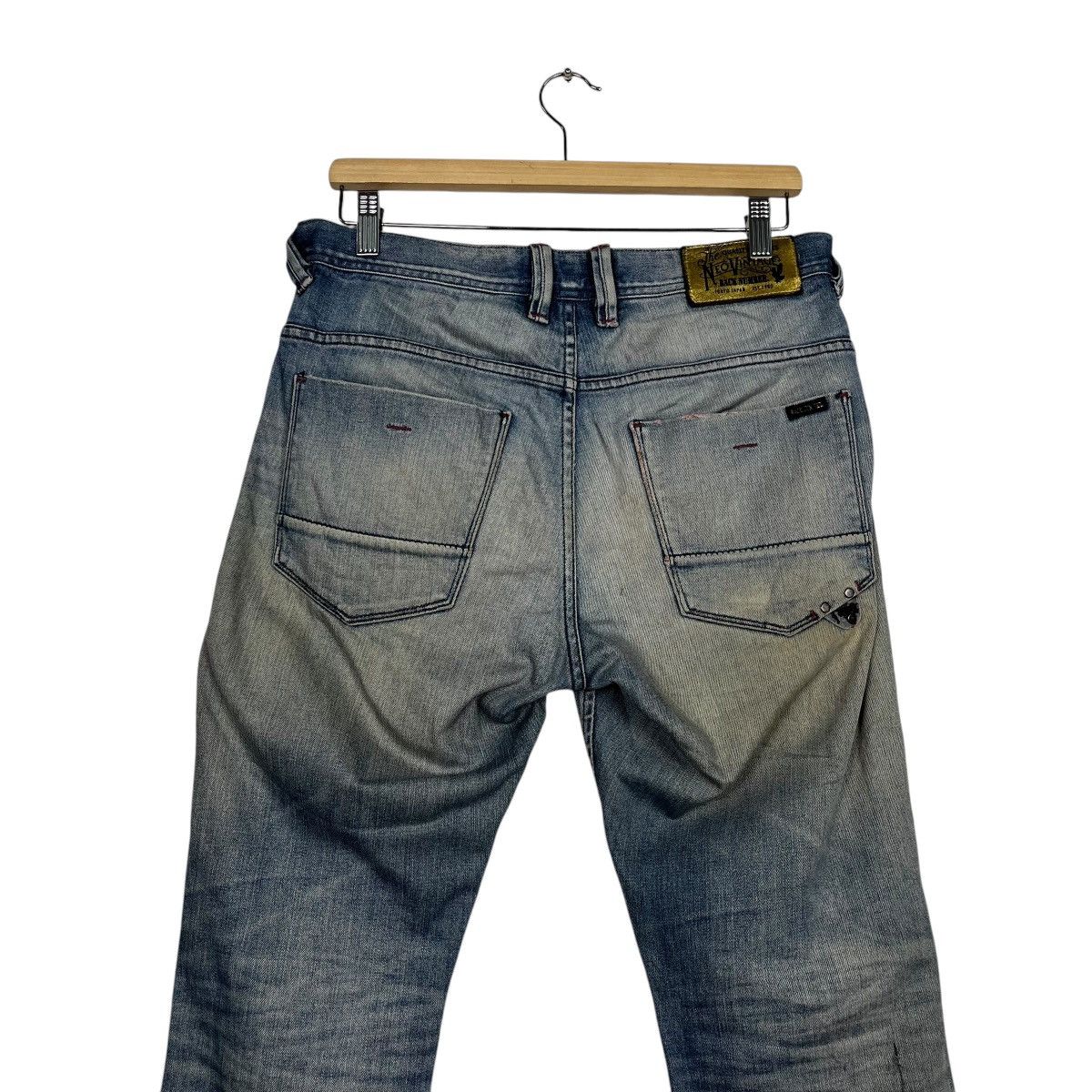 Japanese Brand × Vintage Vintage Back Number Distressed Denim Size 32" / US 10 / IT 46 - 9 Thumbnail
