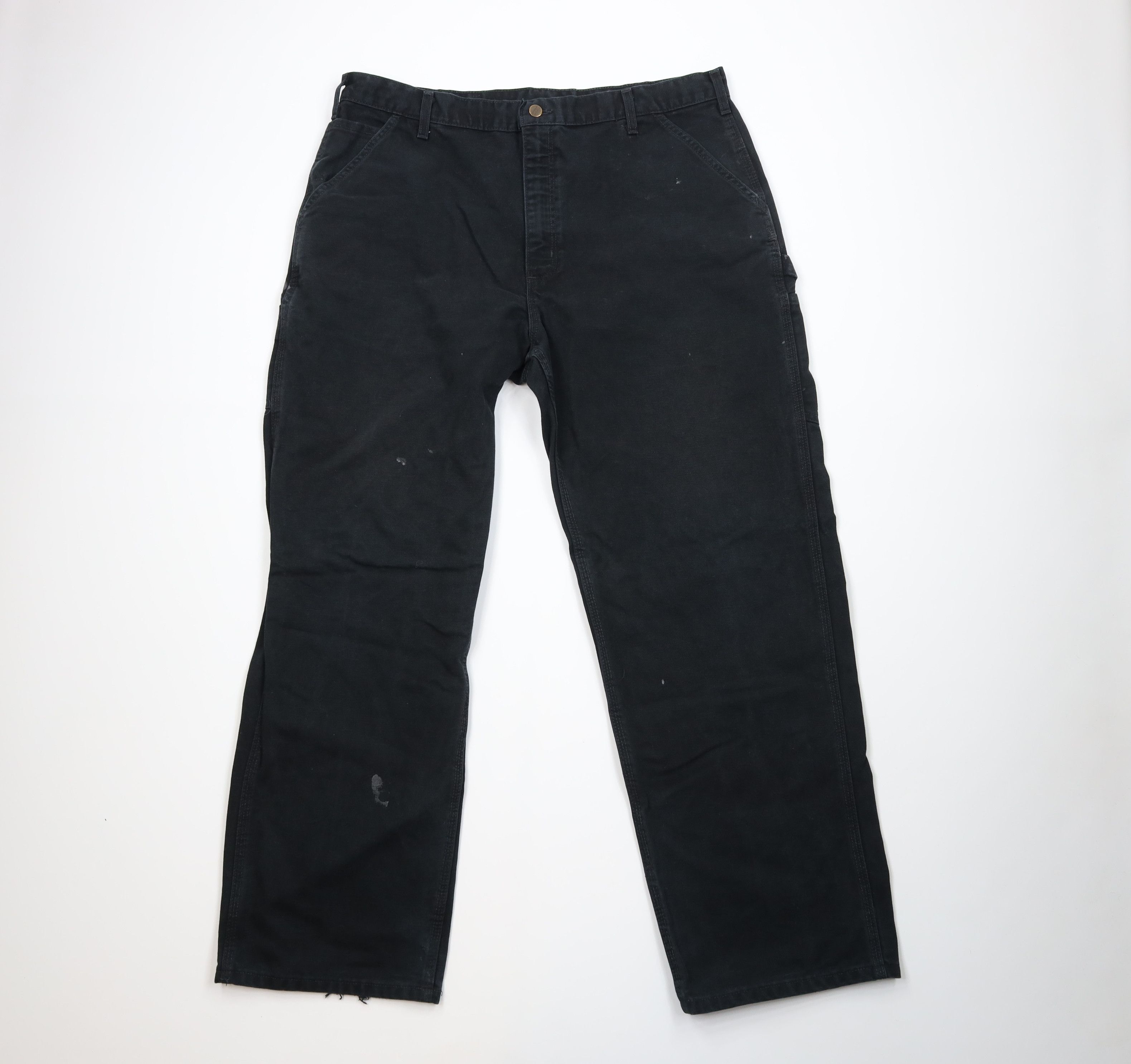 Carhartt Vintage Y2K Carhartt Canvas Wide Leg Dungaree Pants Black Size US 40 / EU 56 - 1 Thumbnail