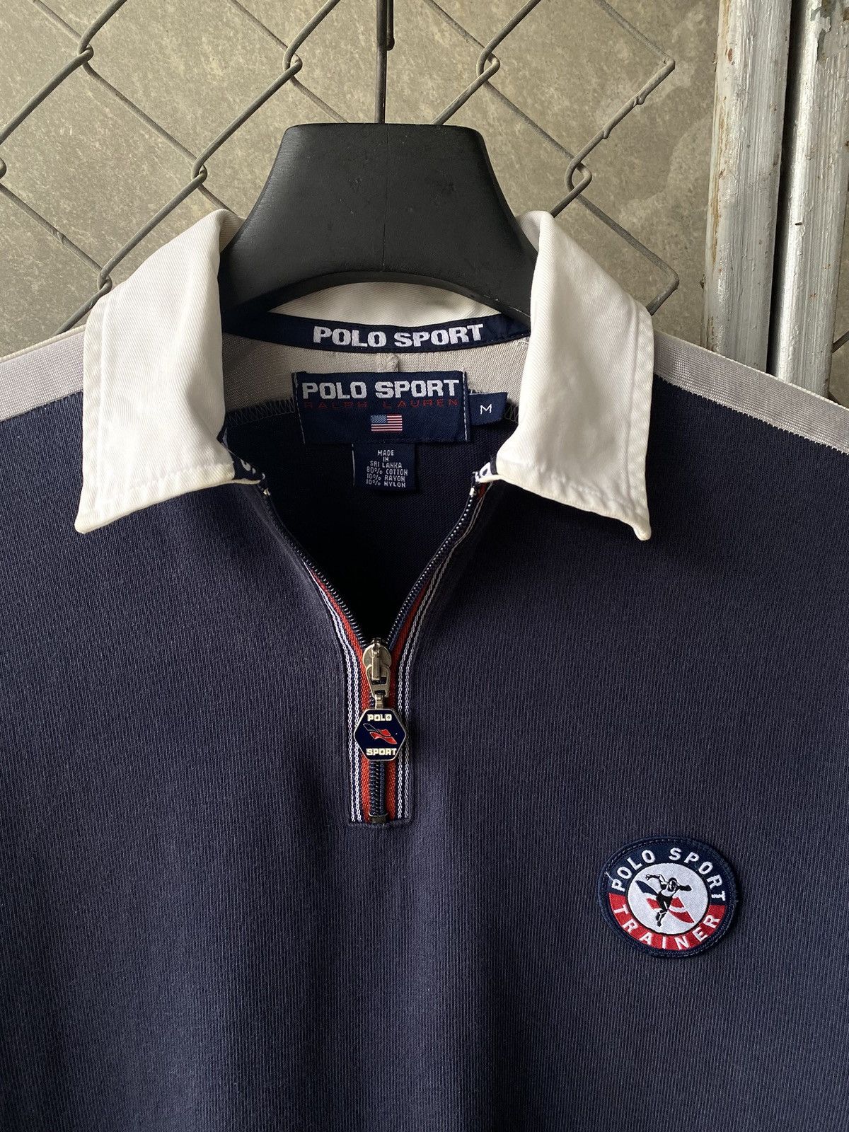 Polo Ralph Lauren × Vintage 90s POLO SPORT RUGBY HALF ZIP Size US M / EU 48-50 / 2 - 6 Thumbnail