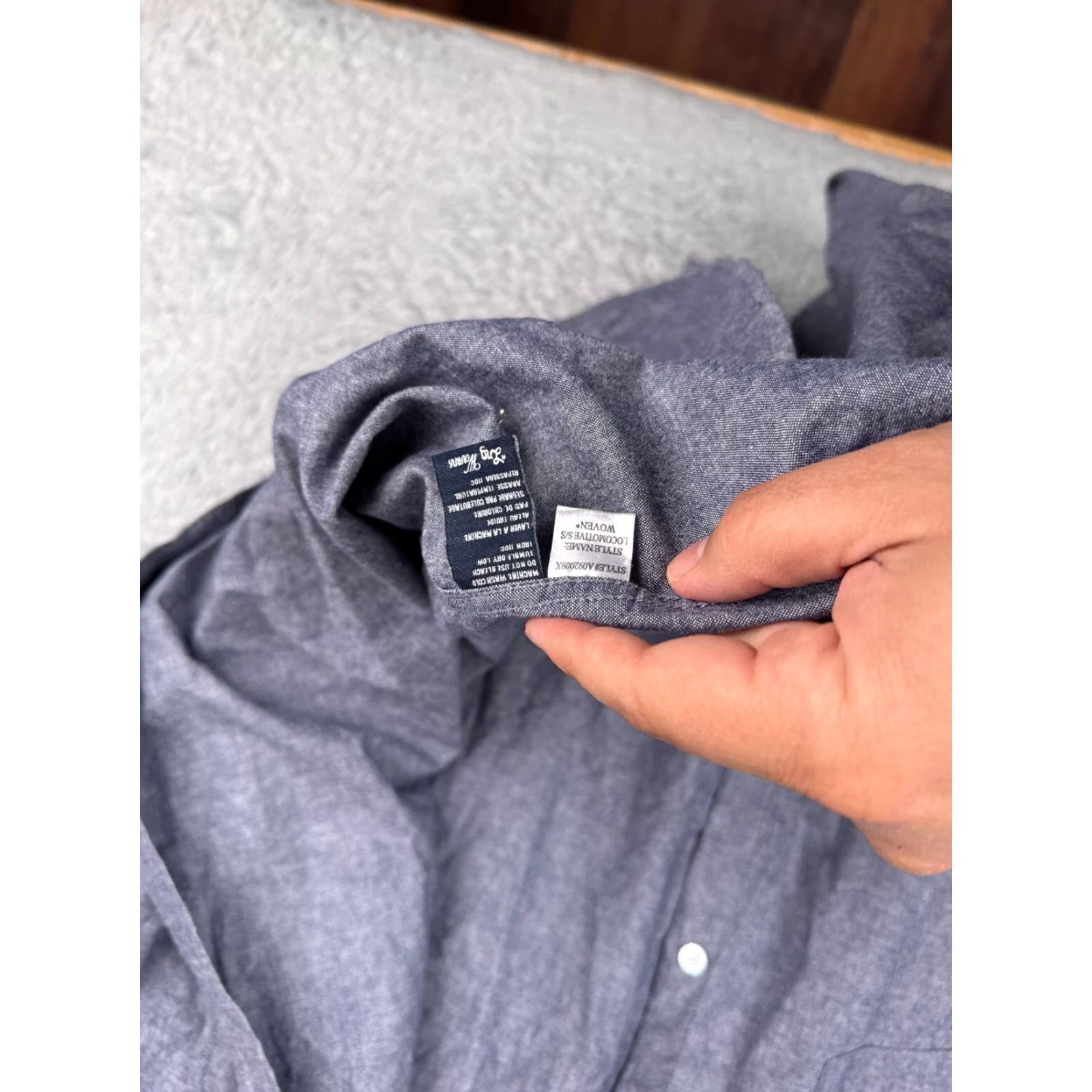 Vintage VINTAGE LRG Shirt Mens 6XL XXXXXXL Blue Chambray Button-Up Collared Plaid Short Sleeve vacation 90s Mens Size US XXL / EU 58 / 5 - 6 Thumbnail