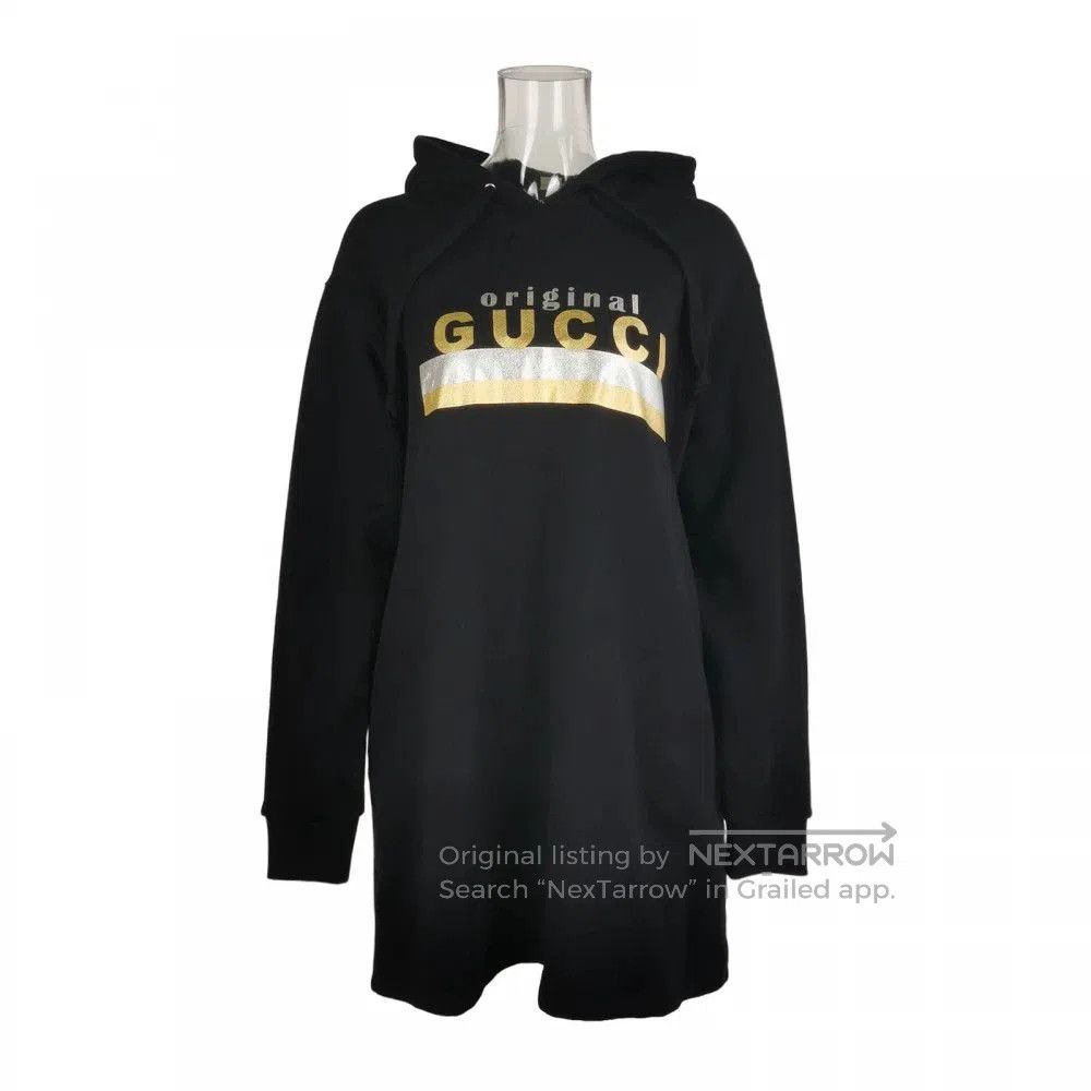 Gucci Gucci Gold Logo Hooded Dress S. Size S / US 4 / IT 40 - 1 Thumbnail