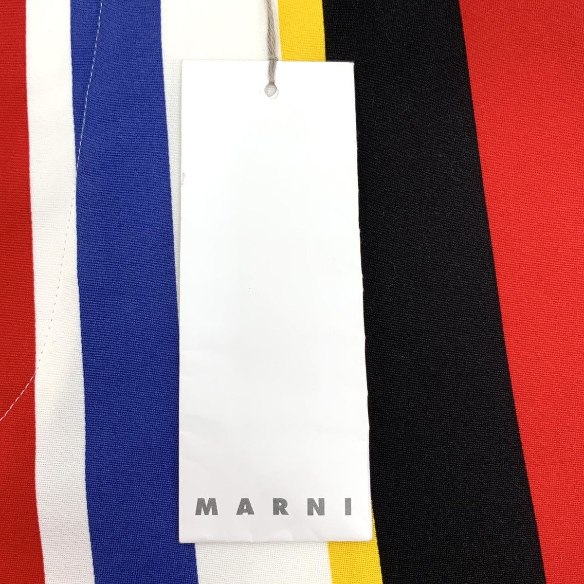 Marni Marni Color-blocked Striped Cotton Casual Shorts K26WX Size 28" / US 6 / IT 42 - 6 Thumbnail