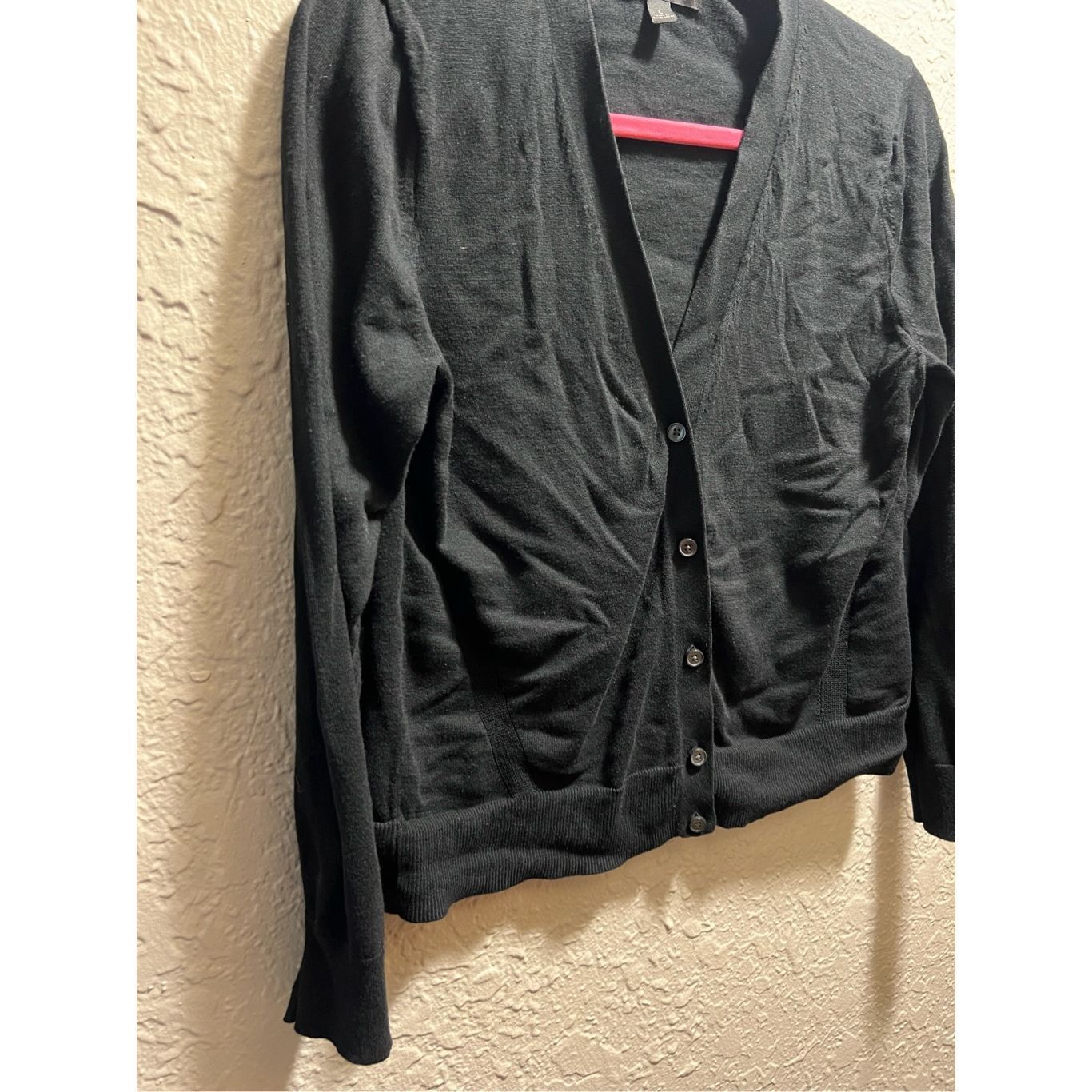 Banana Republic Banana Republic Black Button Up Cardigan Woman’s Size Large Size L / US 10 / IT 46 - 2 Thumbnail