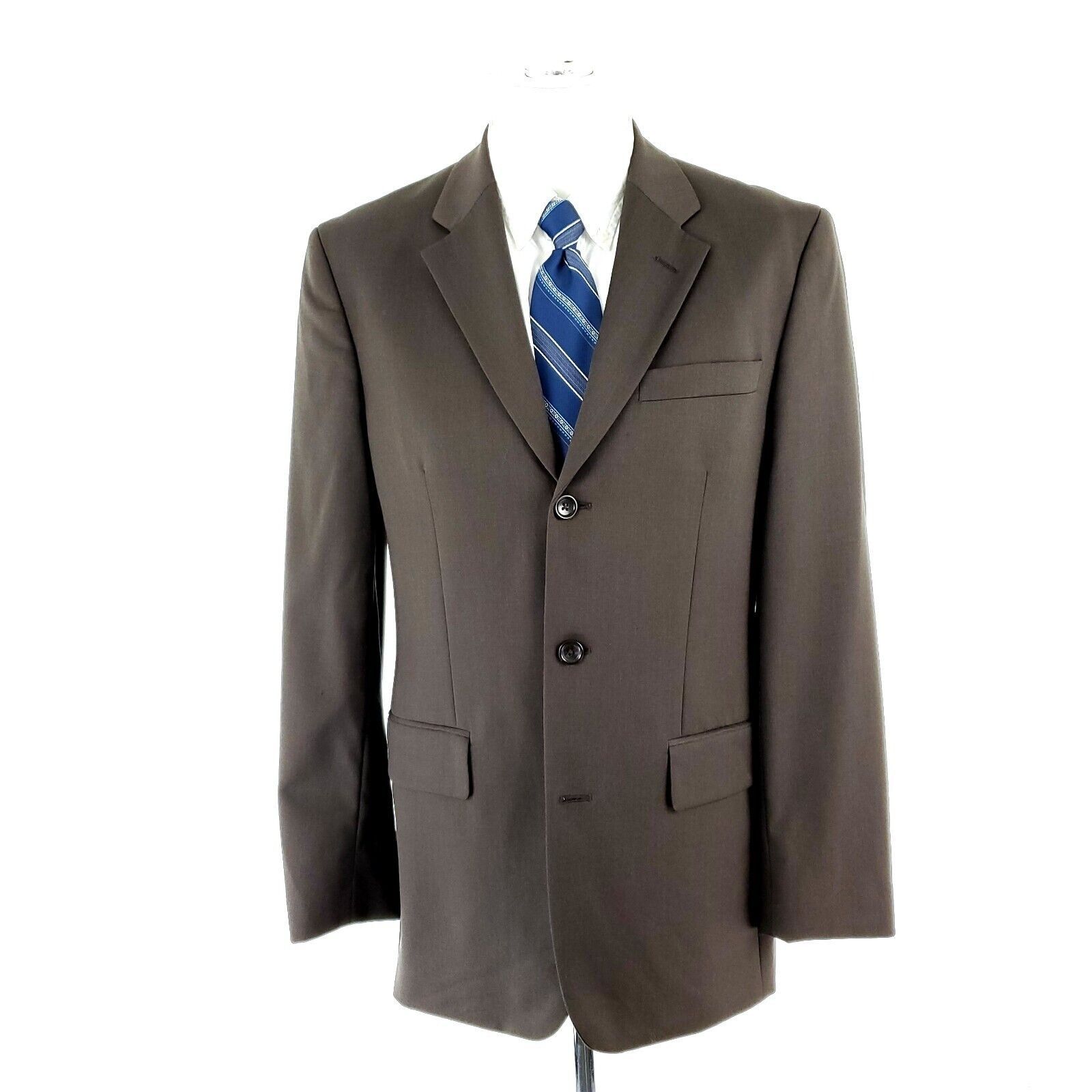 Banana Republic Banana Republic Wool 3 Button Blazer 38R Beige Green Size 38R - 3 Thumbnail