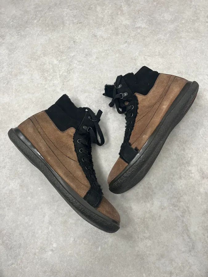 Prada 2000s Prada Distressed Brown Suede Leather Boots Size US 10 / EU 43 - 6 Thumbnail