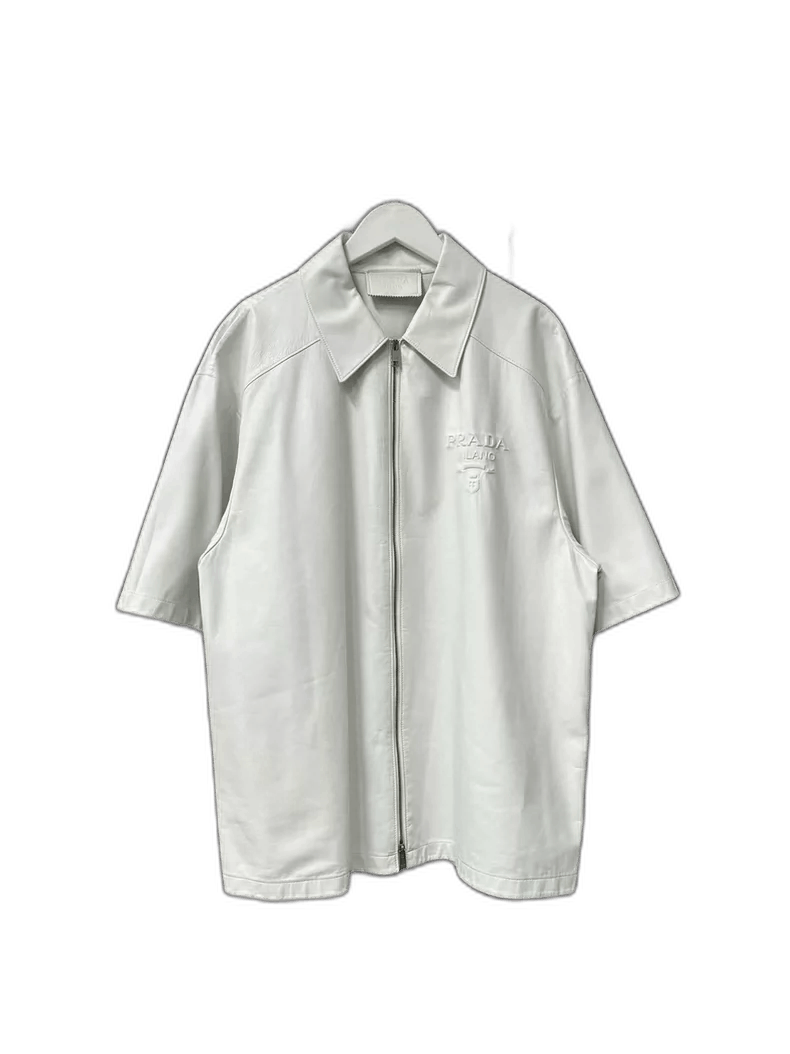 Prada Short Sleeve Lambskin Jacket-2506