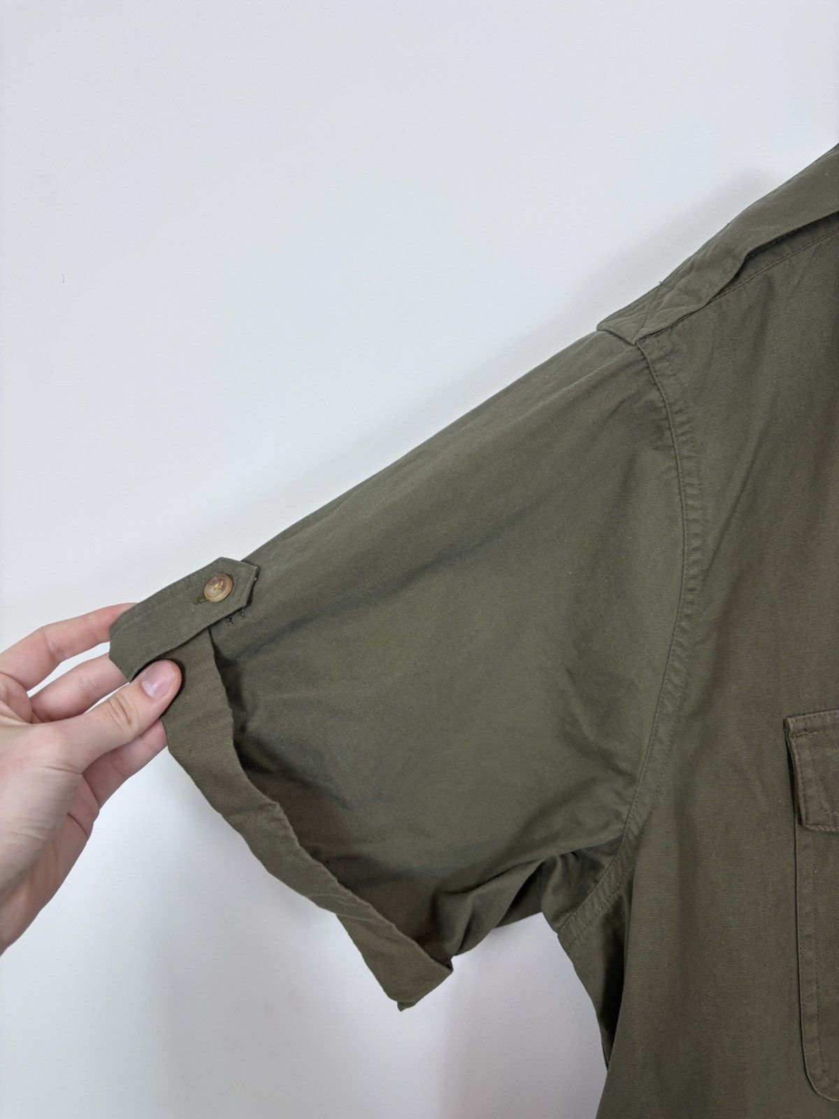 Orvis Vintage Orvis Bush Men’s Khaki Green Short Sleeve Shirt Size US XXL / EU 58 / 5 - 10 Thumbnail