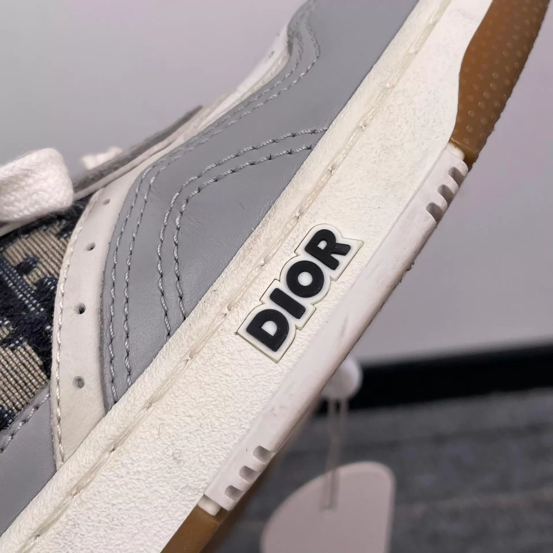 Dior Dior Oblique Gray Casual Sneakers Size US 6.5 / IT 36.5 - 3 Thumbnail