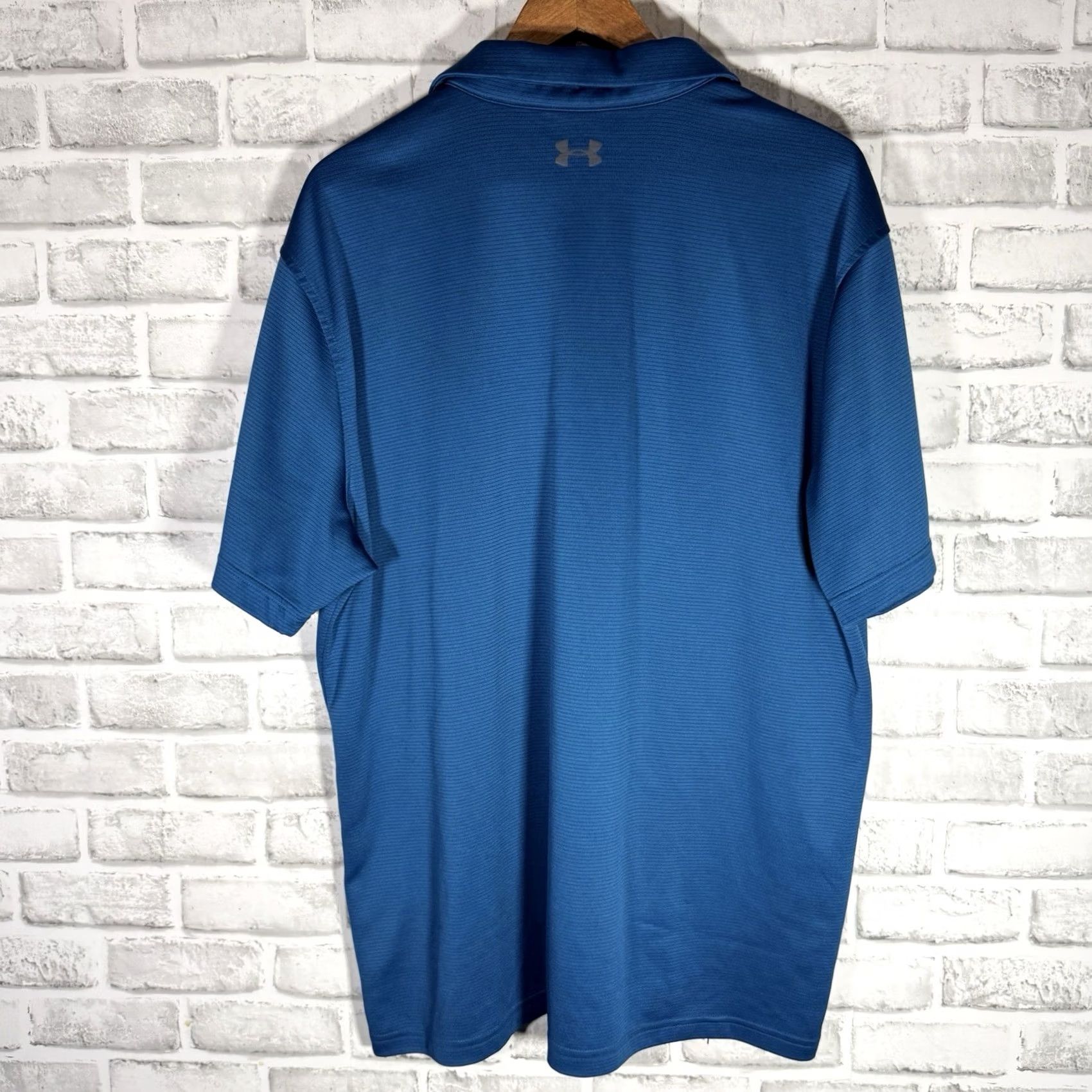 Under Armour Under Armour Polo Shirt Mens 2XL Blue Athletic Loose Short Sleeve Shirt Size US XXL / EU 58 / 5 - 5 Thumbnail