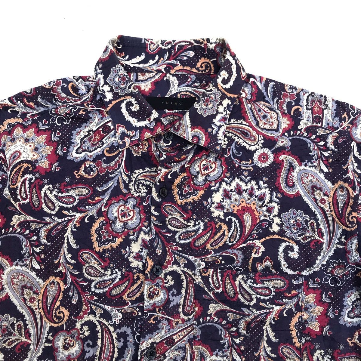 Other Paisley Short Sleeves Shirt yezac Sugar cane sweet purple pa Size US L / EU 52-54 / 3 - 10 Thumbnail