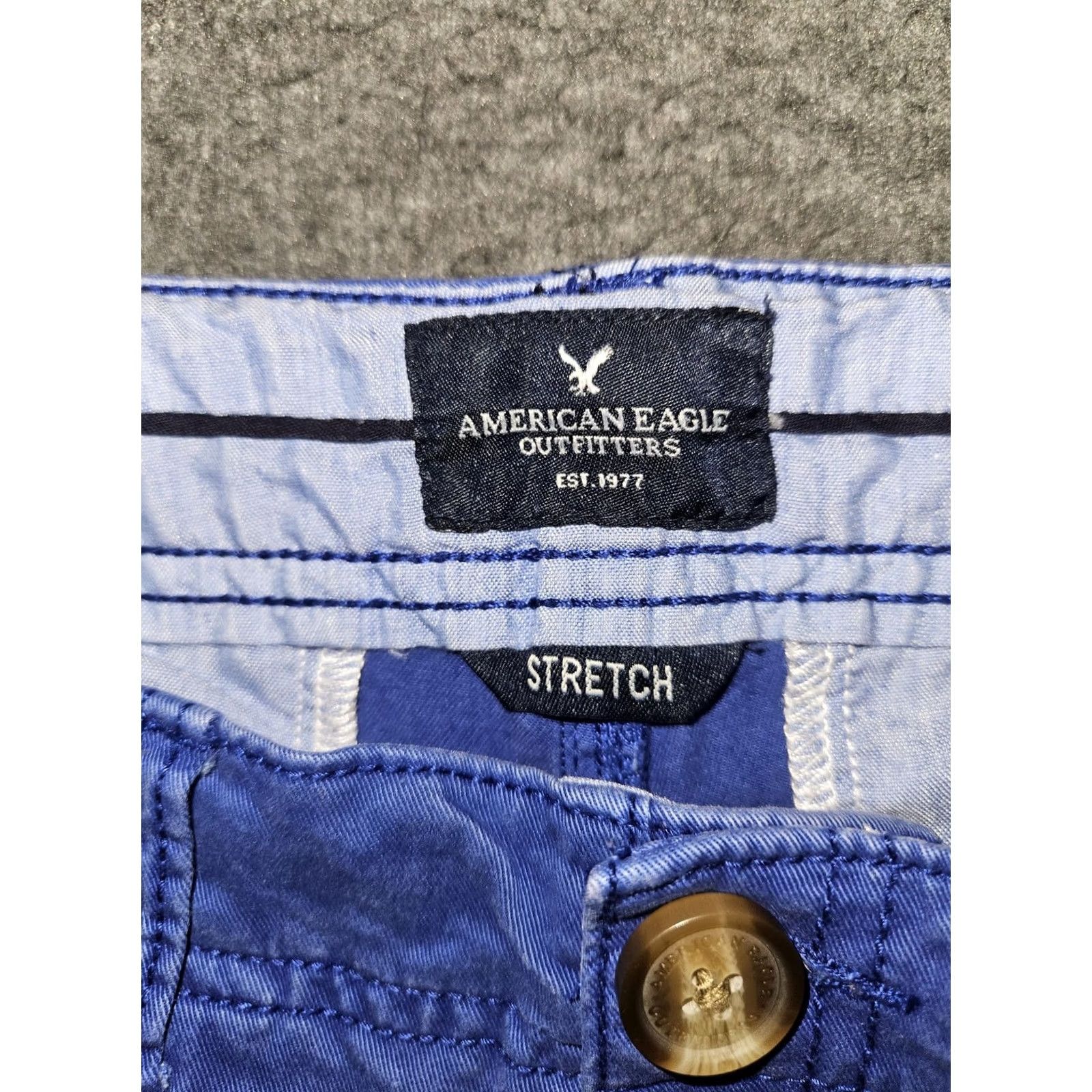 American Eagle Outfitters American Eagle Outfitters Shorts Womens 8 Blue Chino Shortie Stretch Twill Size 30" / US 8 / IT 44 - 2 Thumbnail