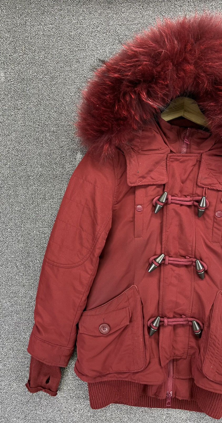 Japanese Brand Vintage SLY Fur Racoon If Six Was Nine Style Punk Jacket Size M / US 6-8 / IT 42-44 - 3 Thumbnail