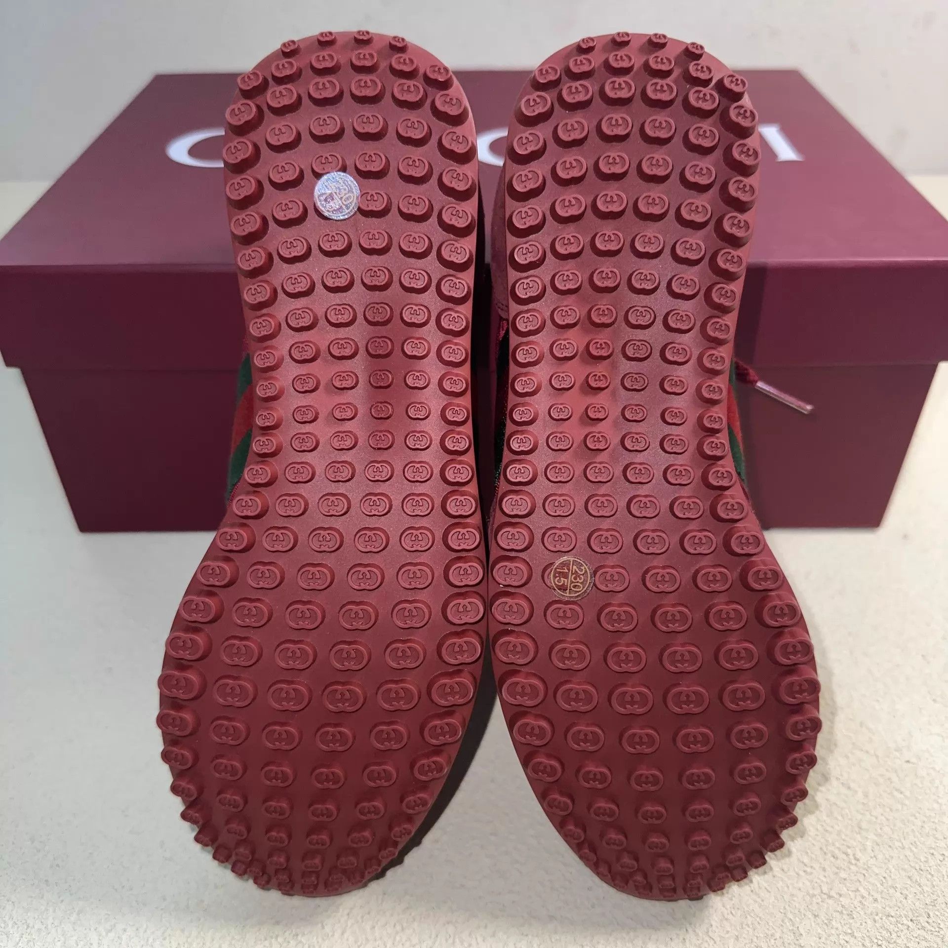 Gucci GUCCI Re-Motion Women's Wine Red Sneakers Size US 5.5 / IT 35.5 - 4 Thumbnail