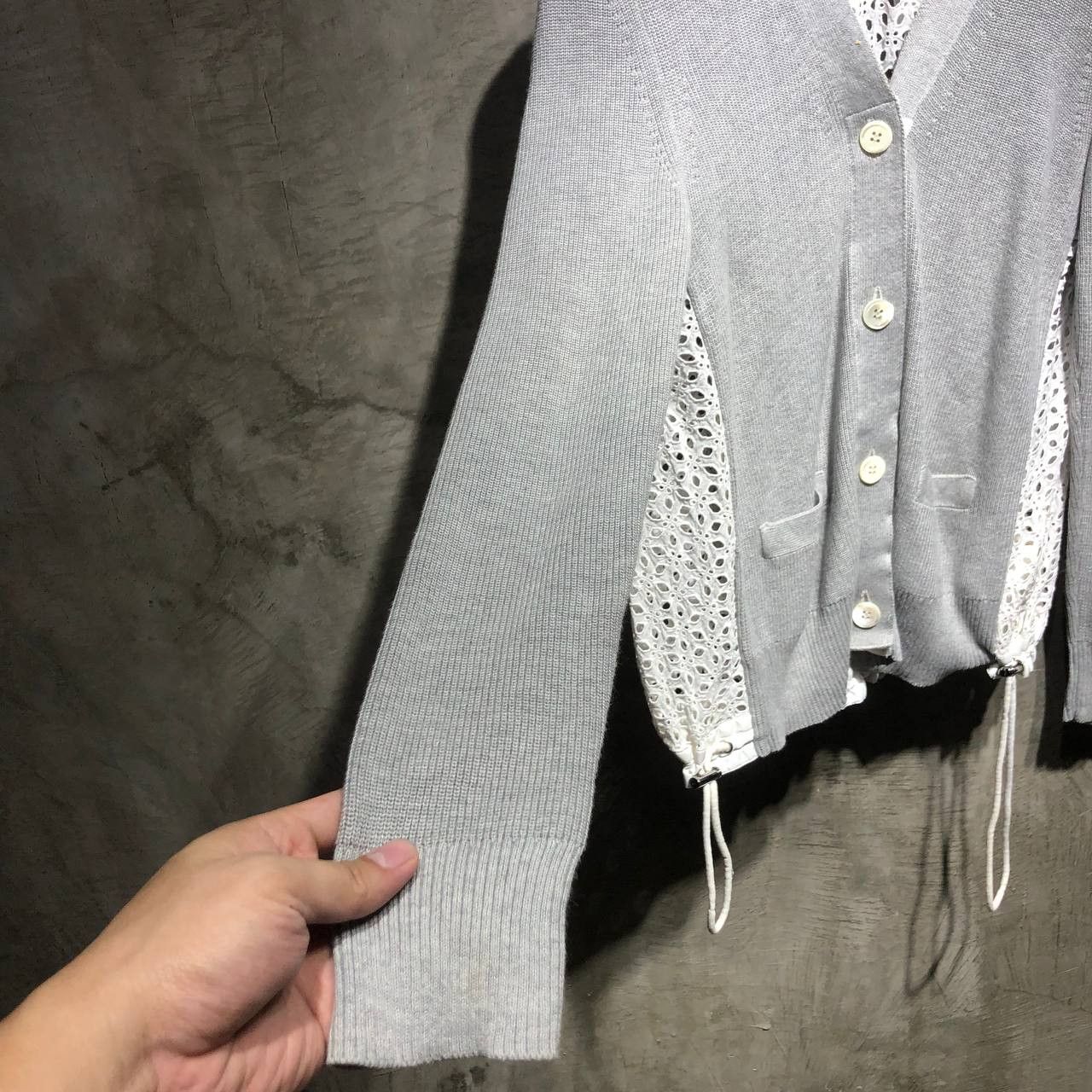Sacai Sacai knit lace embroidery see through Cardigan Size M / US 6-8 / IT 42-44 - 5 Thumbnail