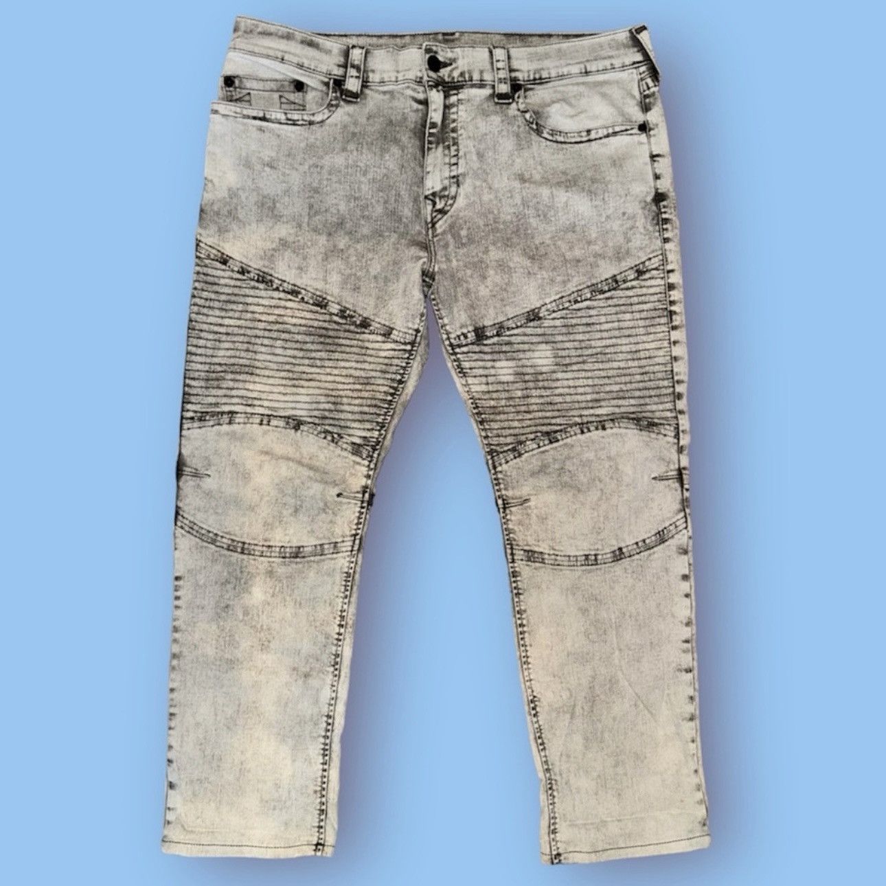 True Religion True Religion Acid Washed Rocco Relaxed Skinny (w40) Size US 40 / EU 56 - 2 Thumbnail