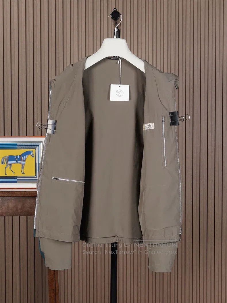 Hermes Hermes Hooded Windbreaker Size US M / EU 48-50 / 2 - 3 Thumbnail