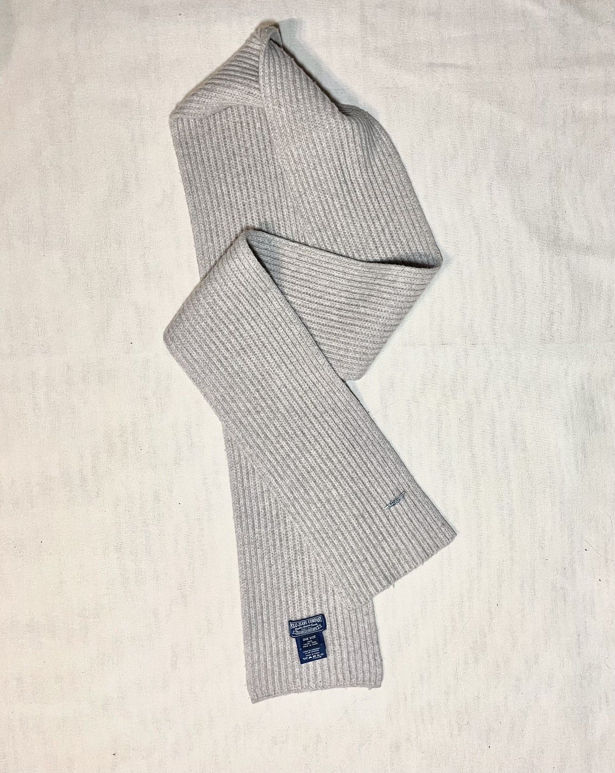 Polo Ralph Lauren × RRL Ralph Lauren × Ralph Lauren Polo Ralph Lauren beige knit wool scarf Size ONE SIZE - 4 Thumbnail
