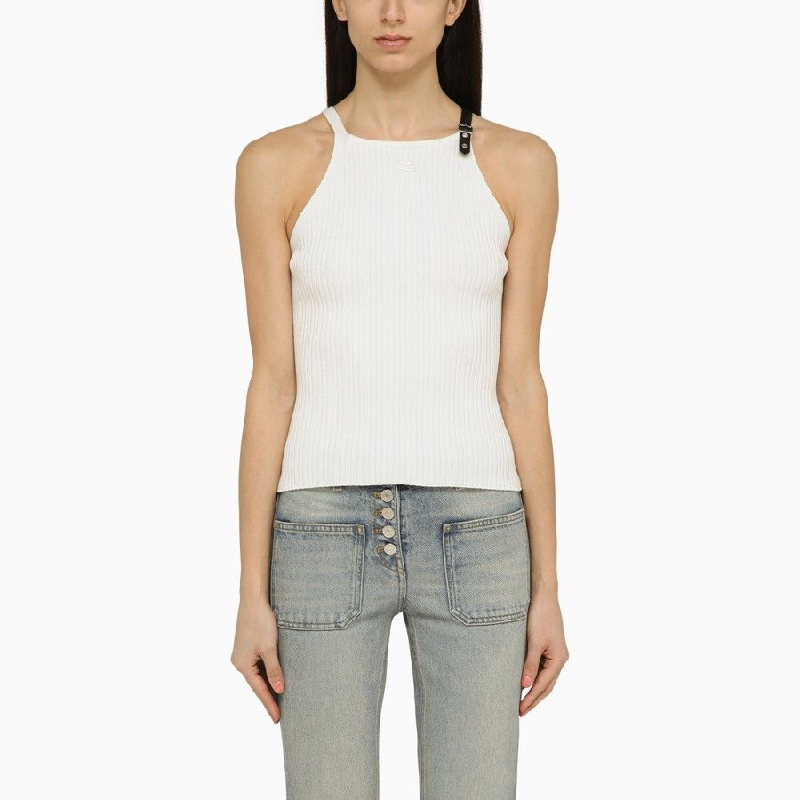 image of Courreges O1D2Blof0224 Tank Top In White, Women's (Size XS)