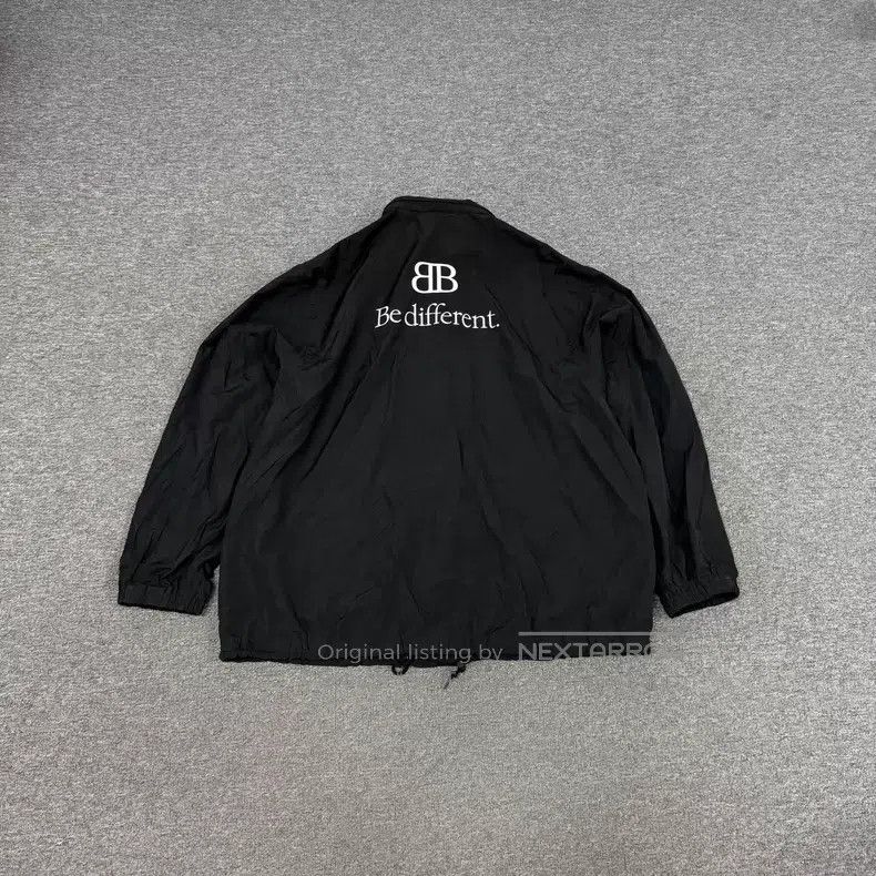 Balenciaga Balenciaga Black 'Be different' Slogan Coach Jacket Size US XS / EU 42 / 0 - 1 Thumbnail
