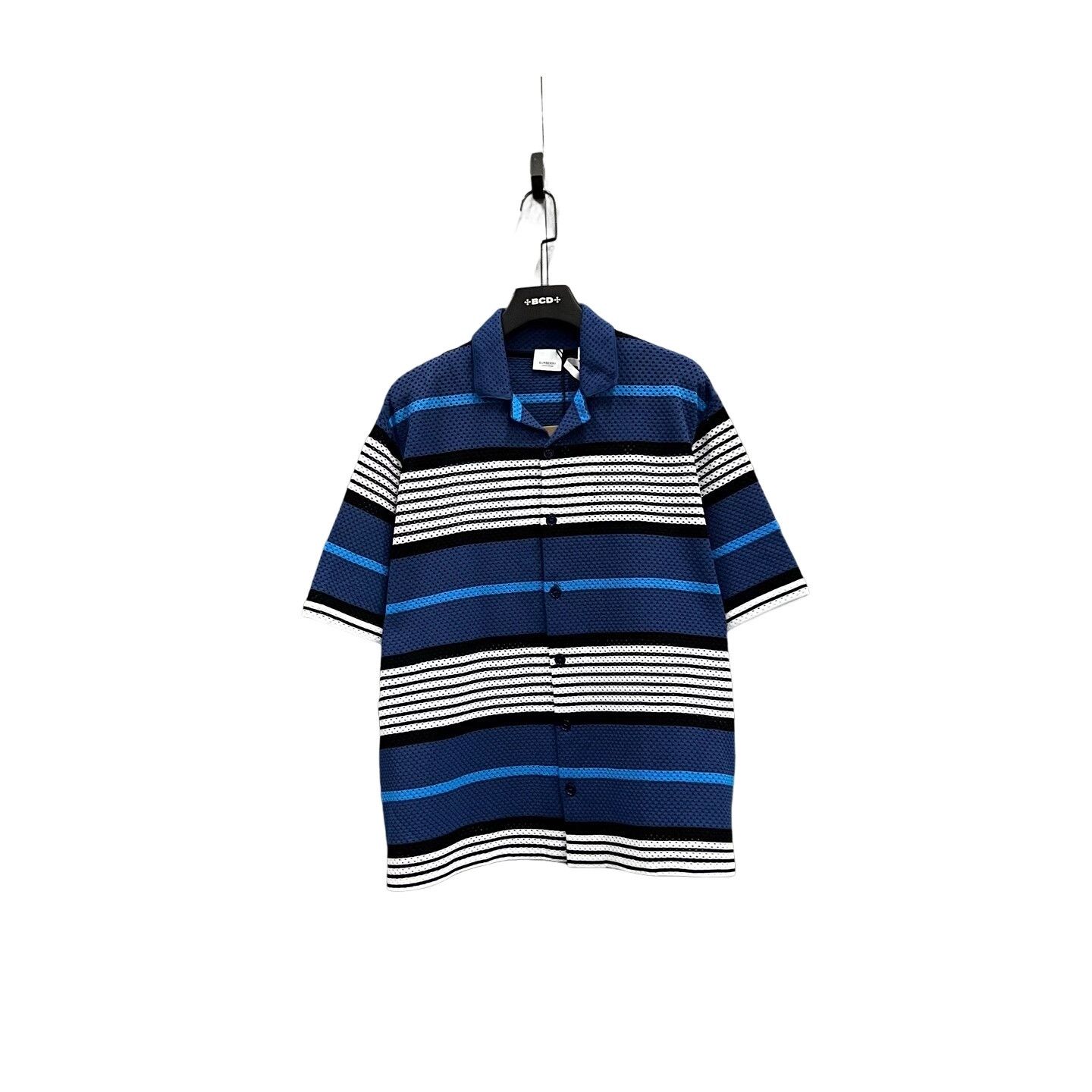 Burberry Burberry Striped Mesh Shirt Size L Size US L / EU 52-54 / 3 - 1 Thumbnail