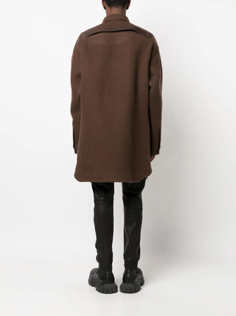 Rick Owens o1y0325 Coat in Dark Brown Size US M / EU 48-50 / 2 - 4 Thumbnail