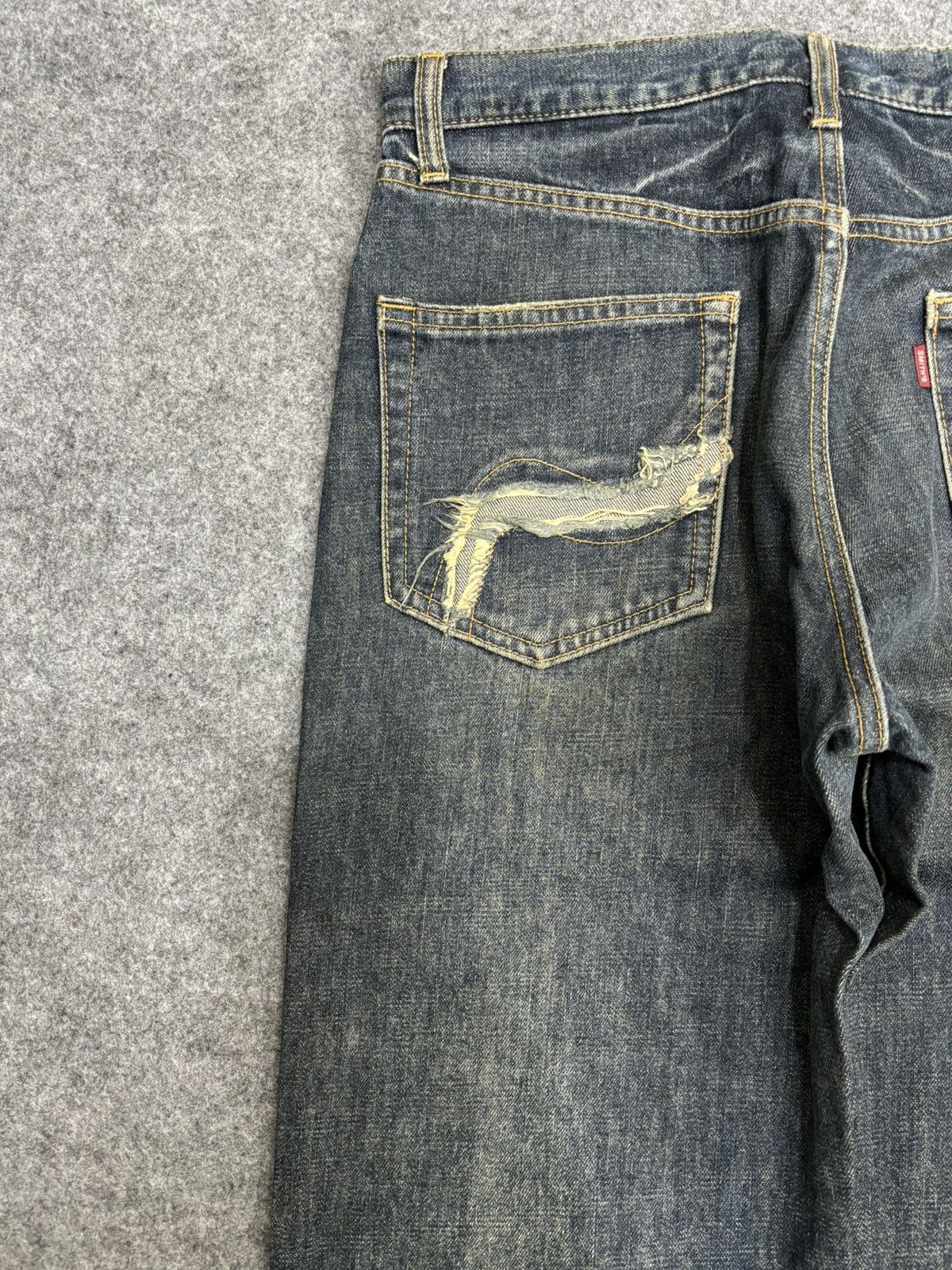 Designer SMITH's Distressed Rip&Repair Rare Sick Dope Denim F552 Size US 30 / EU 46 - 15 Thumbnail