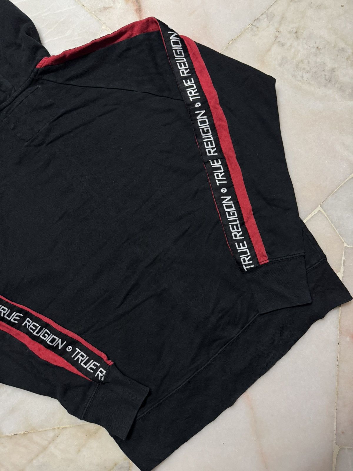 True Religion 💥VINTAGE Y2K TRUE RELIGION SIDETAP HOODIE ZIPPER RARE STYLE Size US S / EU 44-46 / 1 - 18 Thumbnail