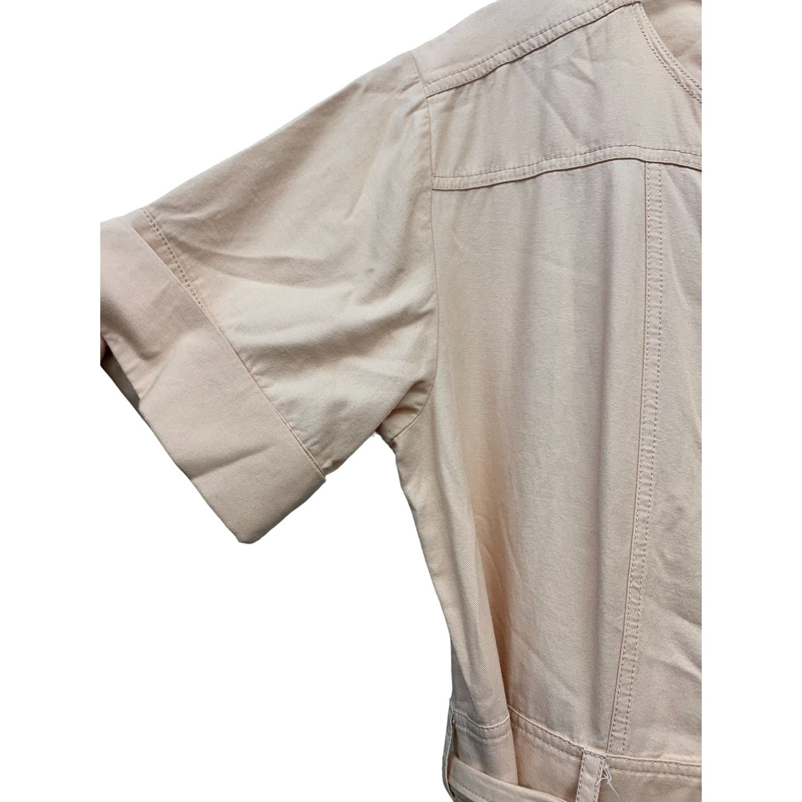 Madewell MADEWELL Top-Stitched Coverall Jumpsuit Bashful Blush sz 10 Size 32" / US 10 / IT 46 - 4 Thumbnail