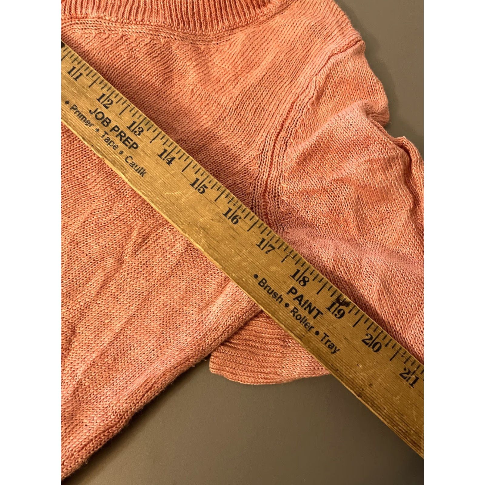 Talbots VINTAGE Talbots Womens Sweater Pullover Linen V-Neck 3/4 Sleeve Pink Summer Beach Classic Women Size M / US 6-8 / IT 42-44 - 6 Thumbnail