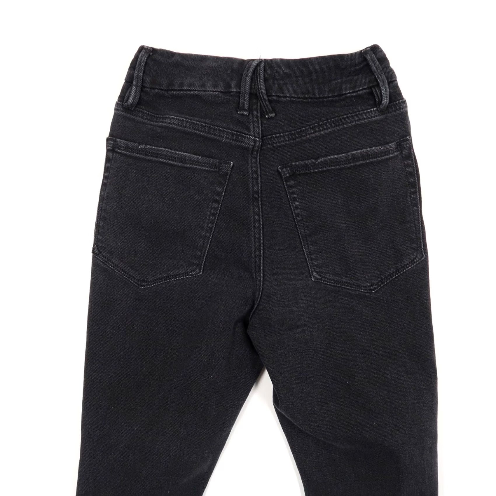 Good American Good American Jeans Womens 2 Black Curve Skinny High Rise Distressed Size 26" / US 2 / IT 38 - 5 Thumbnail