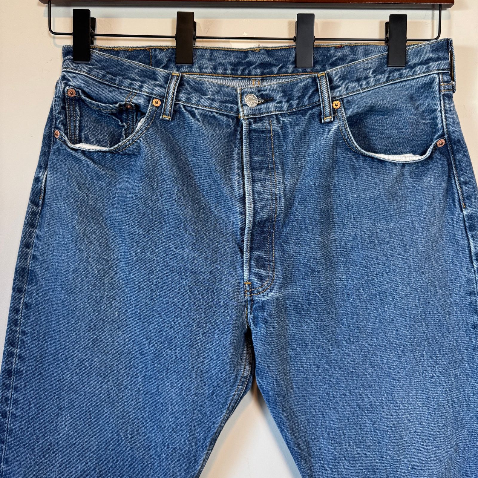 Levi's Archive Levi’s 501 Rigid Denim 40x30 Unisex Baggy Skater Size US 40 / EU 56 - 2 Thumbnail