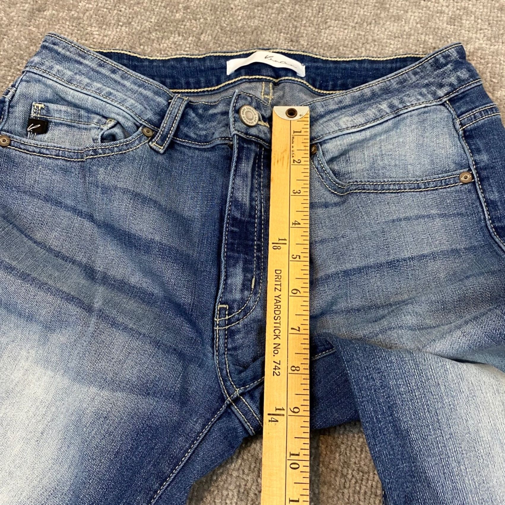Vintage Kancan Jeans Ripped Mid Rise Frayed Raw Hem Distressed 28 Blue KC8274M Women Slim 5-Pocket Design Vintage No Size 28" / US 6 / IT 42 - 6 Thumbnail