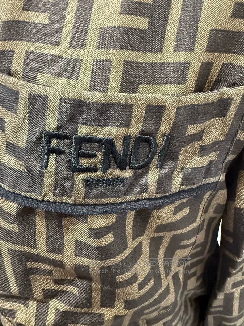 Fendi Fendi Monogram Full Print Silk Shirt Size XXS / US 00 / IT 34 - 3 Thumbnail