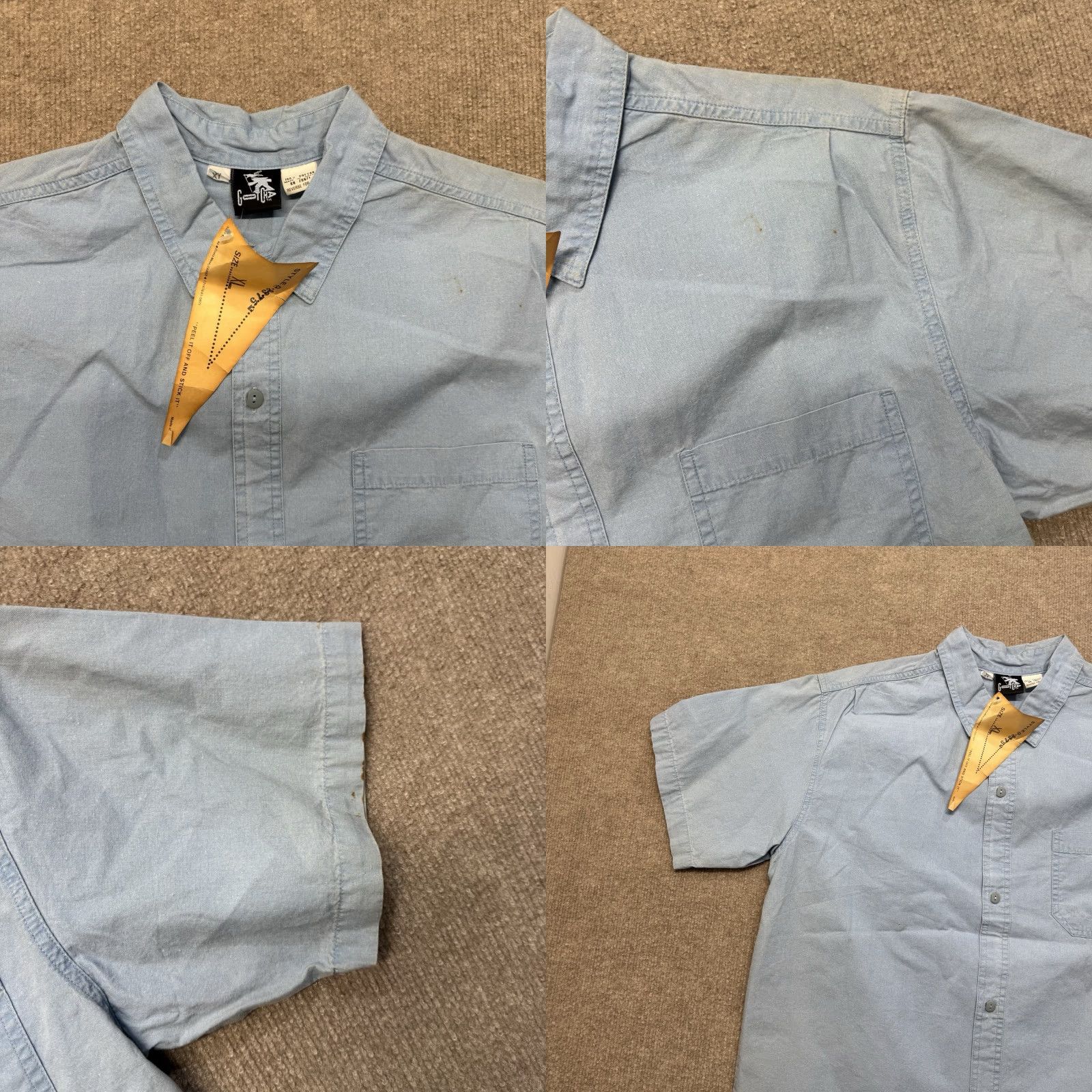Gotcha VINTAGE Gotcha Shirt Mens XL 80s Surf NOS Blue Chambray Skate Size US XL / EU 56 / 4 - 8 Thumbnail