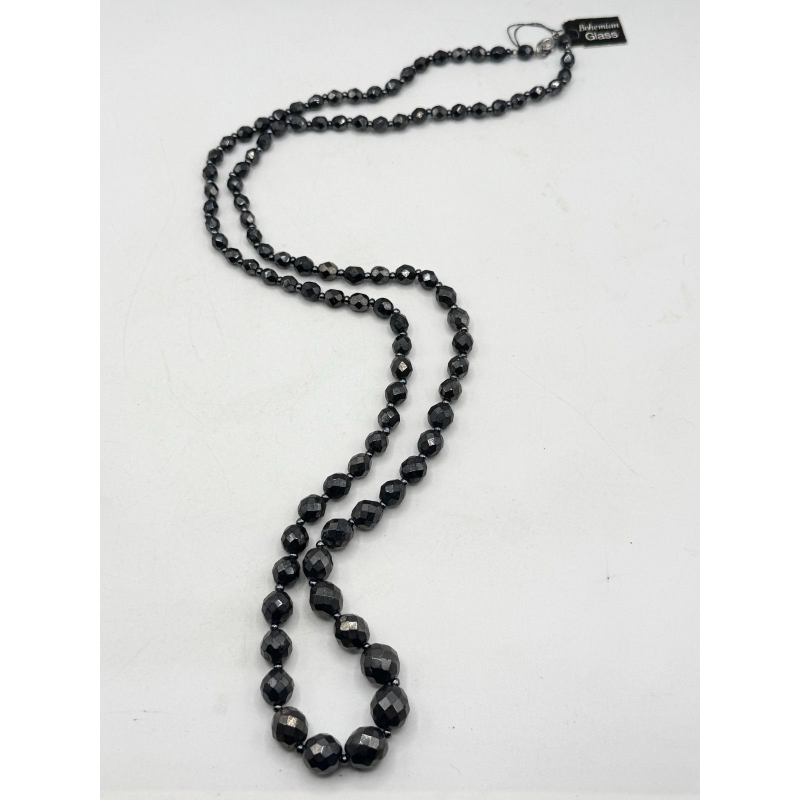 Other Vintage hematite bohemian glass beaded long necklace Size ONE SIZE - 3 Thumbnail