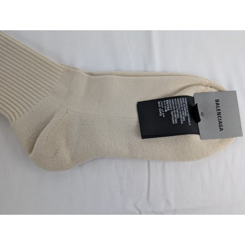 Balenciaga o1rshd1 Size: L / Socks in Beige Size ONE SIZE - 3 Thumbnail