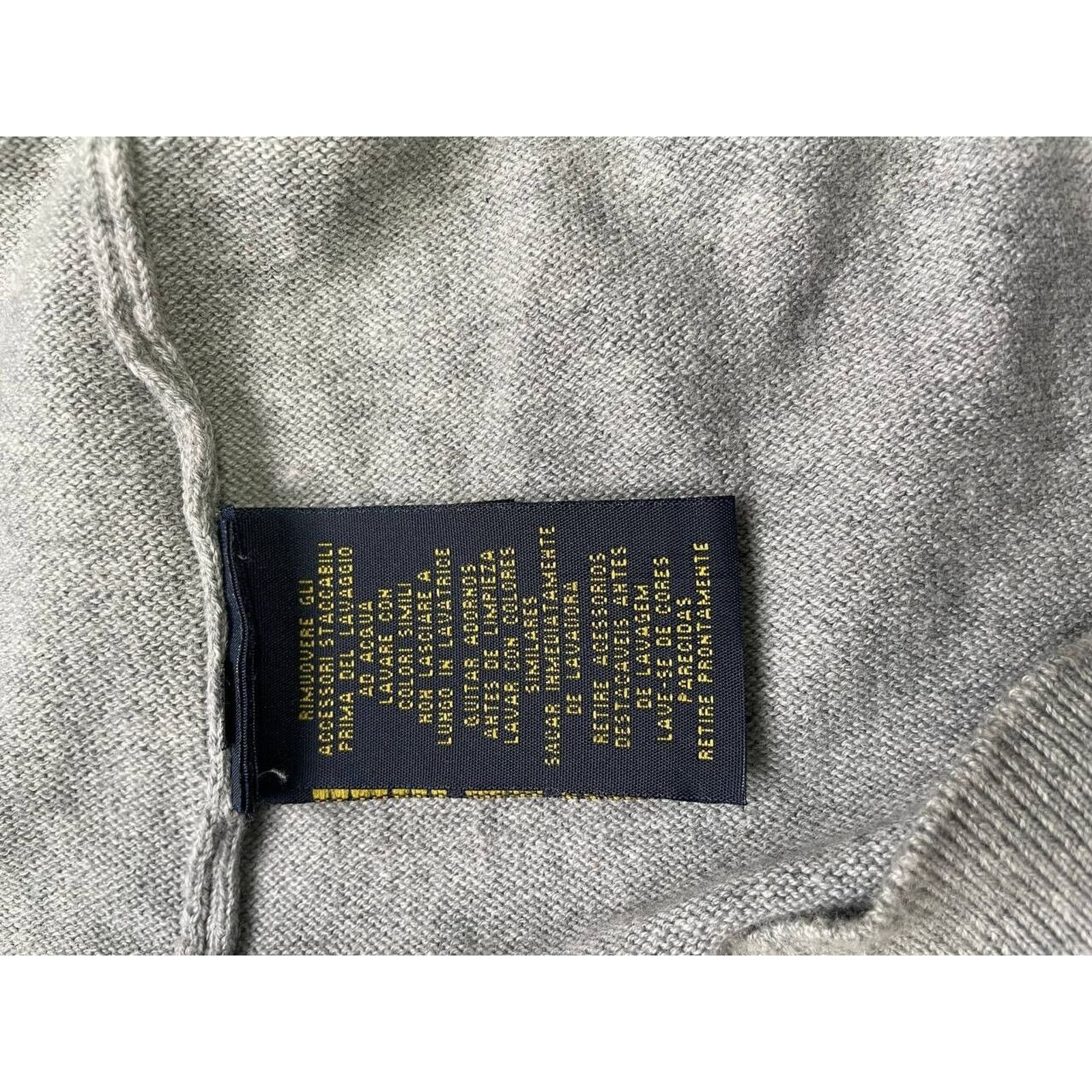Lauren Ralph Lauren × Vintage Vintage Ralph Lauren Gray Sweater Neck Logo Lightweight Knit Size M / US 6-8 / IT 42-44 - 4 Thumbnail