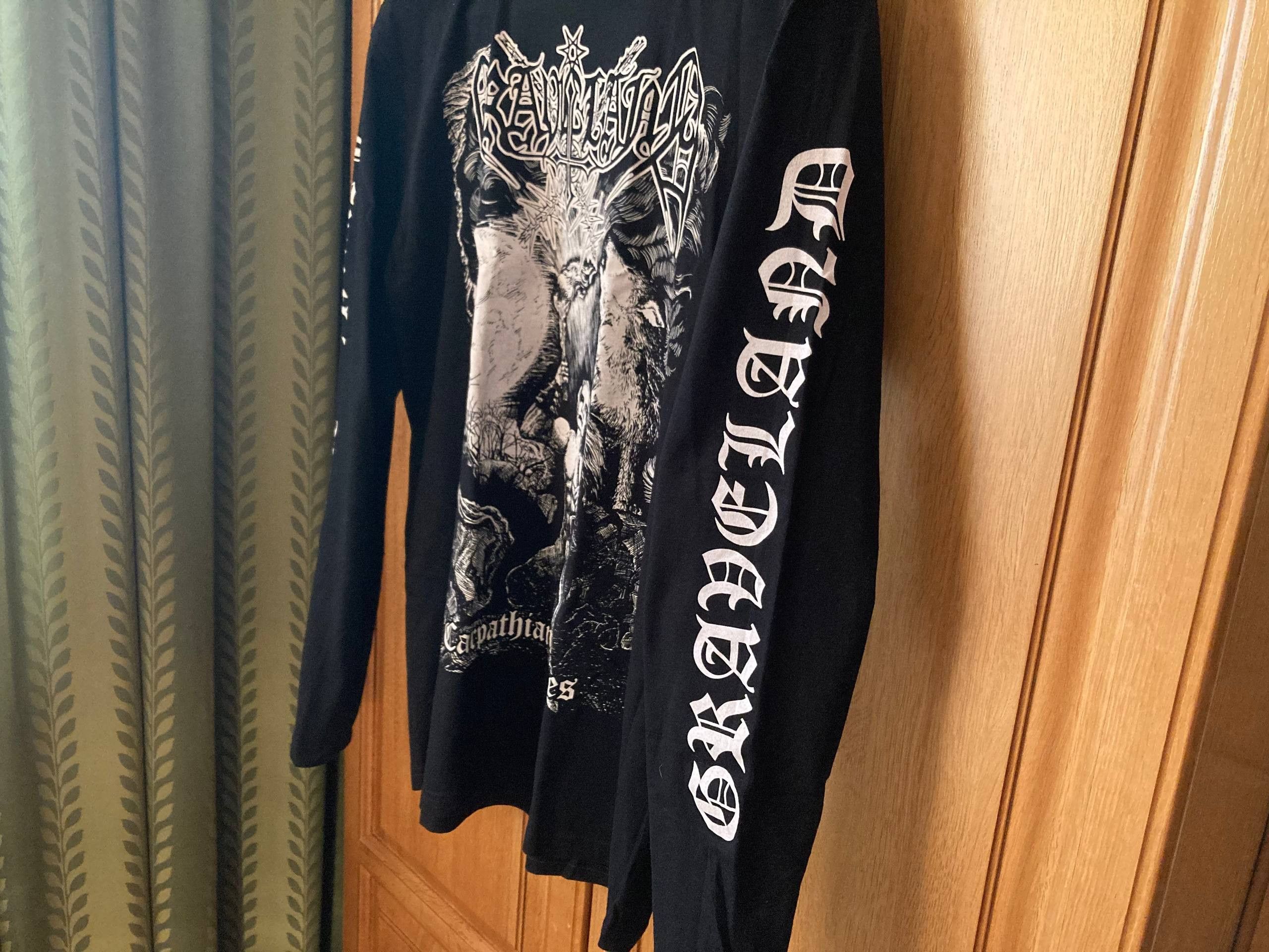 Band Tees Long Sleeve Graveland - Wolves - Black metal band Size US L / EU 52-54 / 3 - 4 Thumbnail