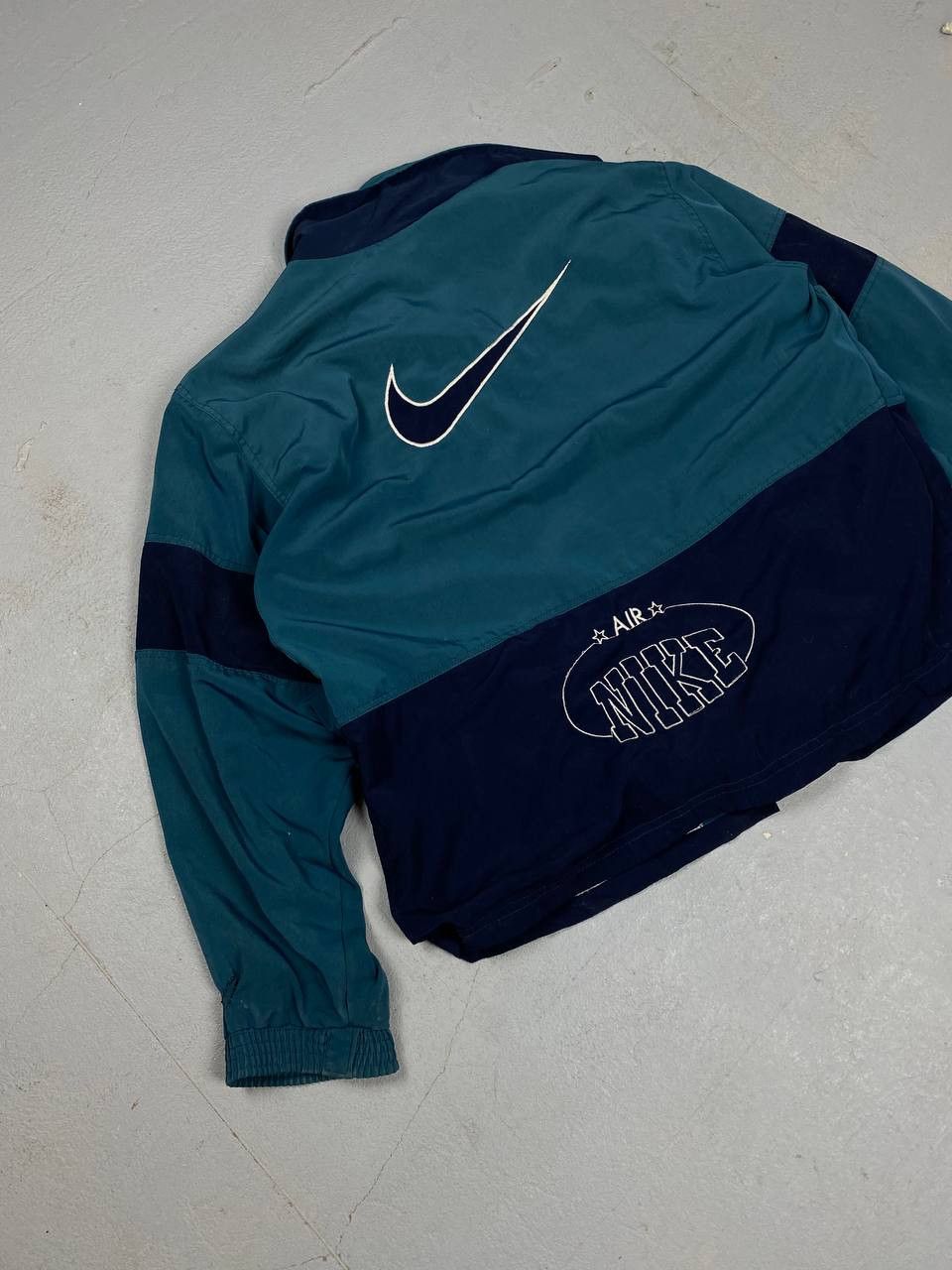 Nike × Vintage 90s Nike Athletic Big Logo Vintage Y2K Retro Track Jacket Size US L / EU 52-54 / 3 - 7 Thumbnail