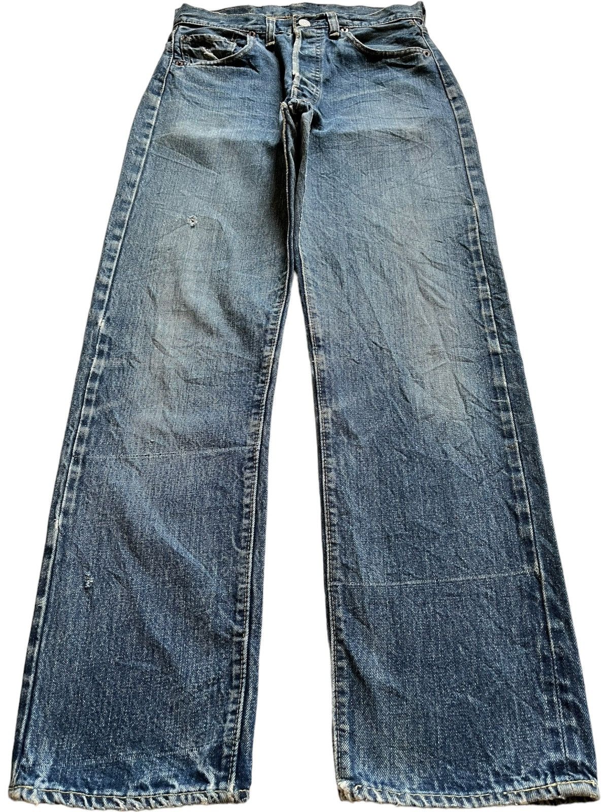 Levi's True Vintage 60s Levis 501 Selvedge Bartacks Jeans Button 6 Size US 28 / EU 44 - 2 Thumbnail