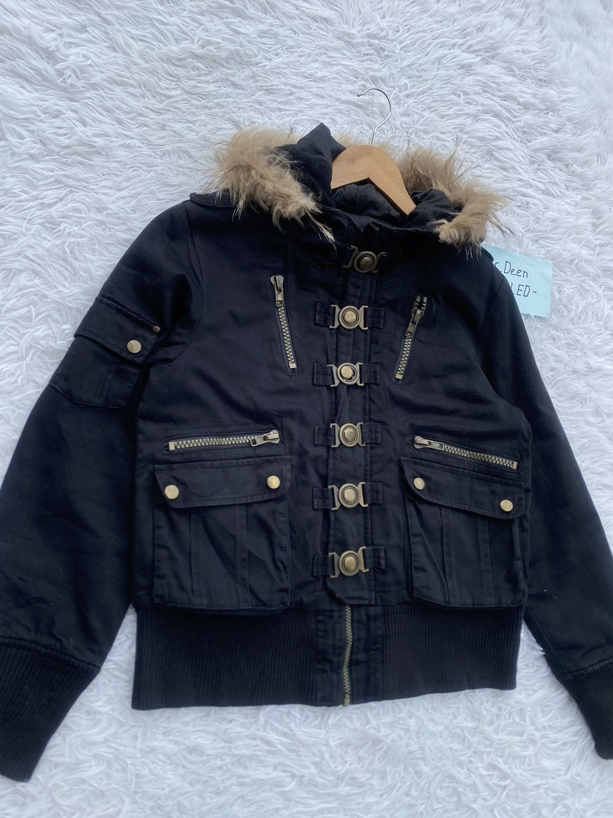 Japanese Brand Rare Rote Rose Japanese Brand Furry Jacket Size US S / EU 44-46 / 1 - 3 Thumbnail