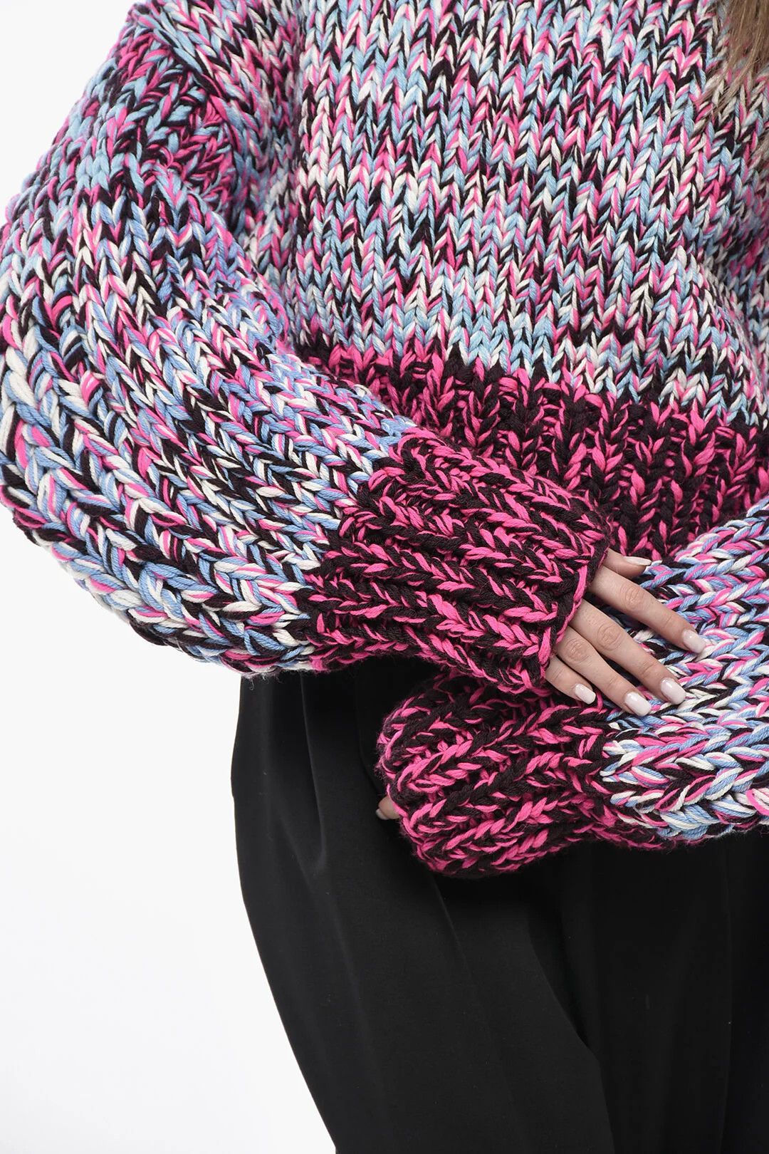 Loewe og1mm0426 Crewneck Sweater in Multicolor Size S / US 4 / IT 40 - 3 Thumbnail